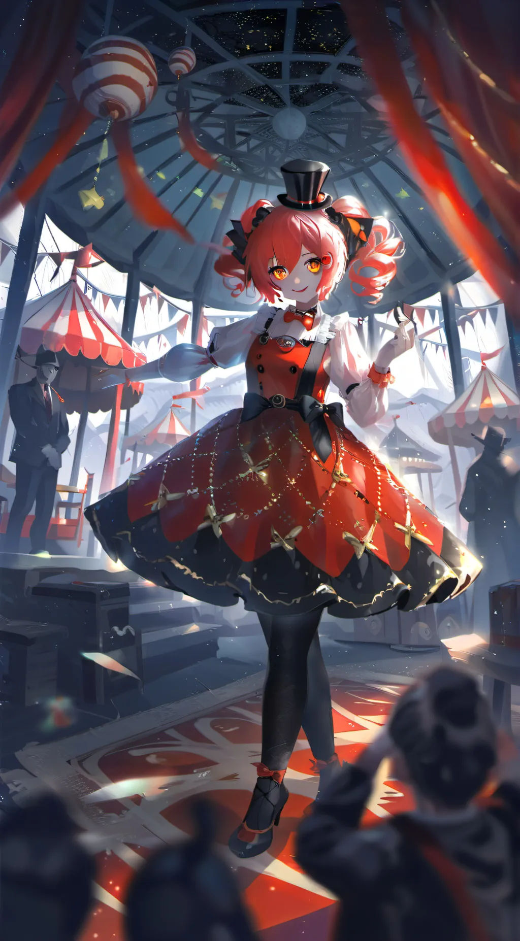 ai character: Circus baby background