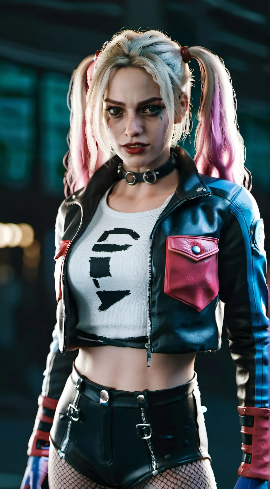 ai character: Harley Quinn background