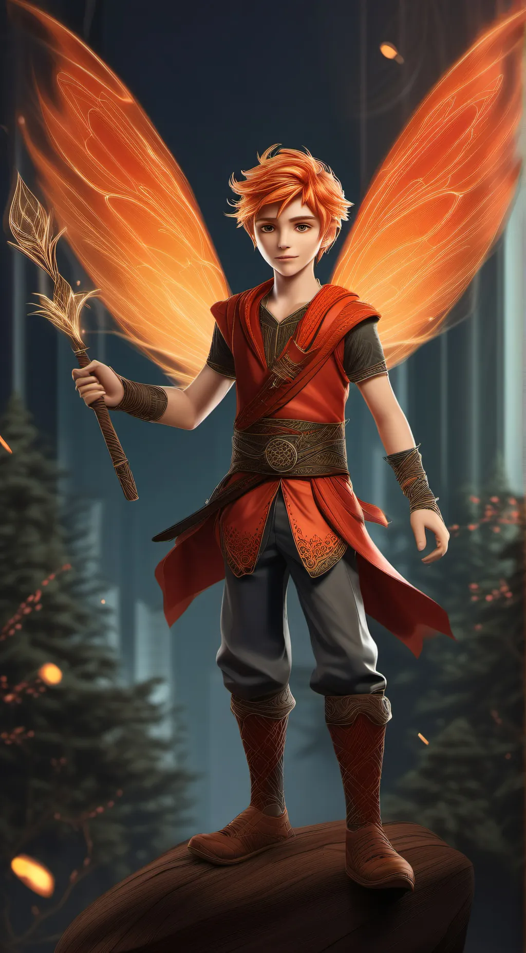 ai character: Aeden  background