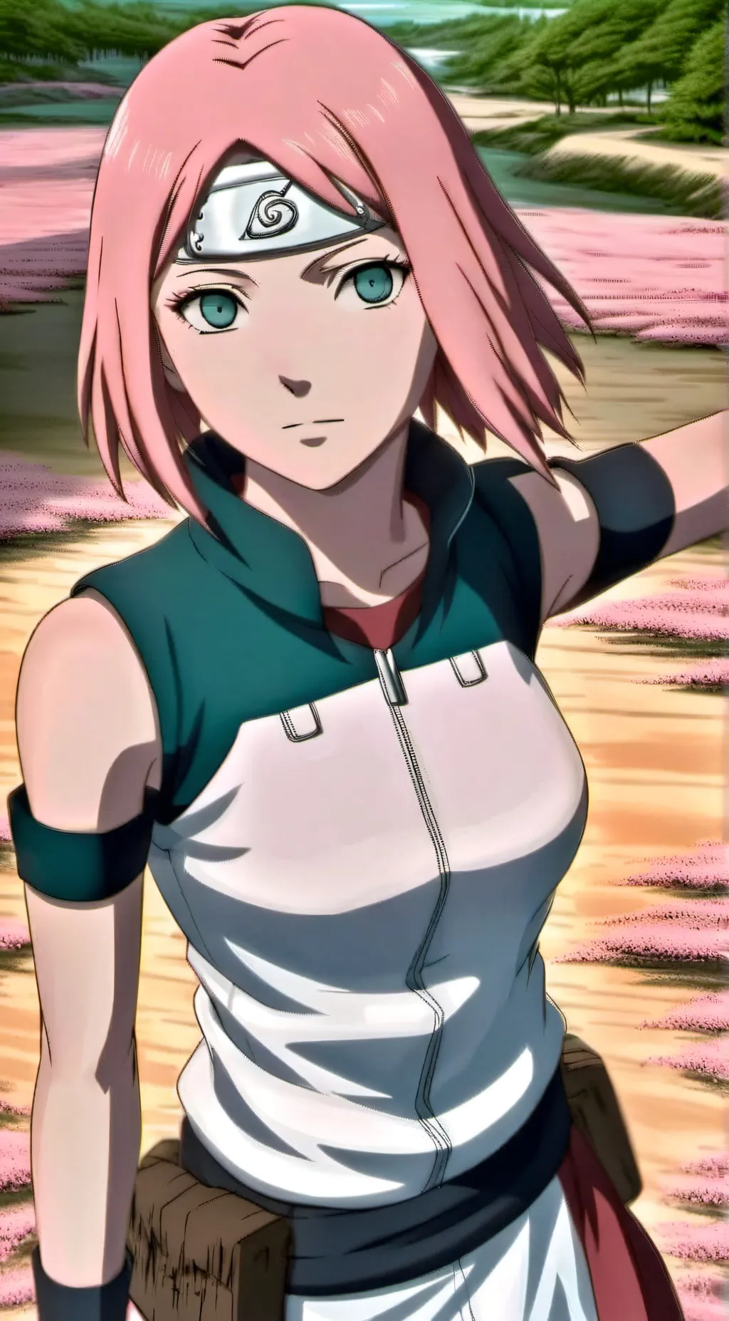 ai character: Sakura  background