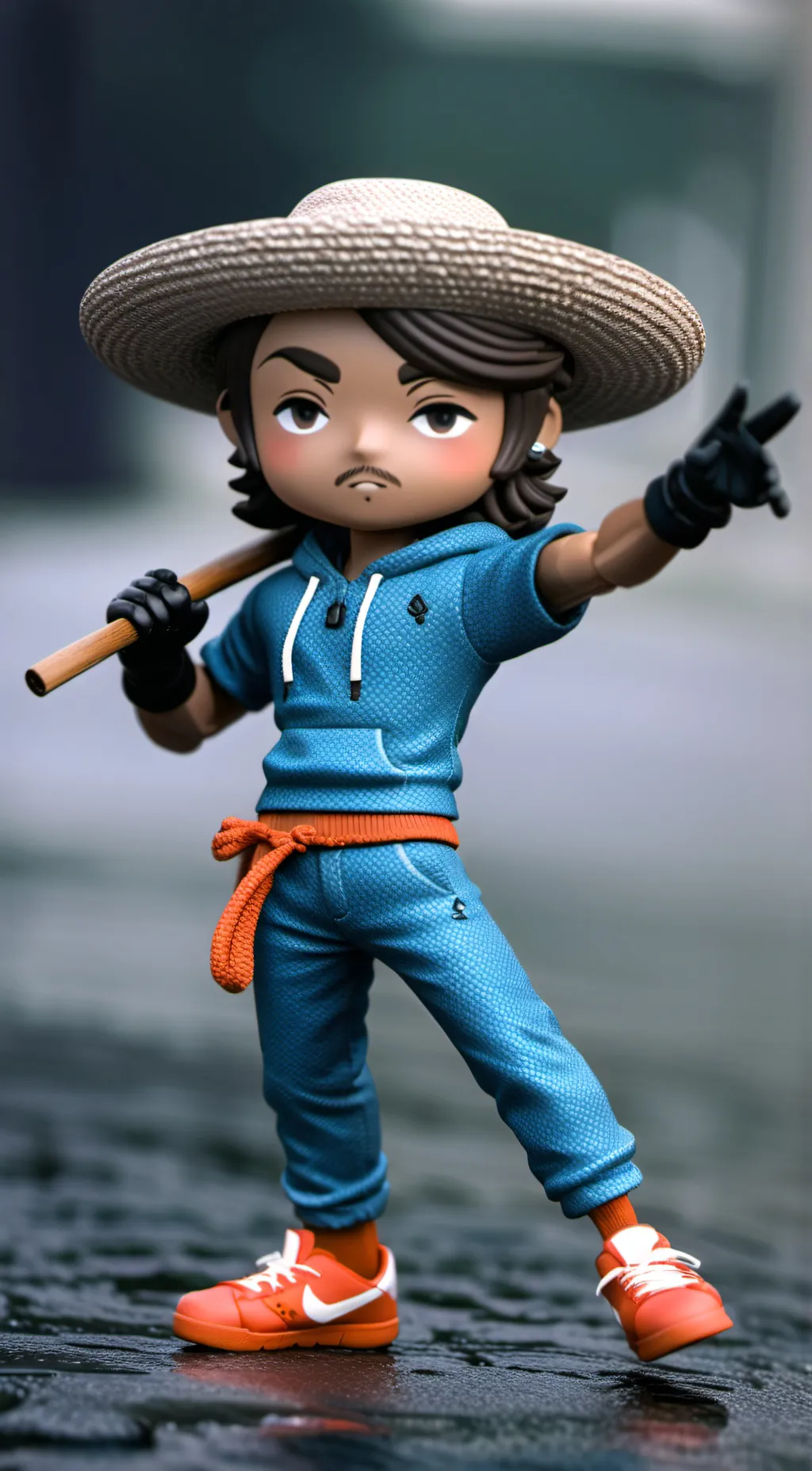 ai character:   Felix Statue background