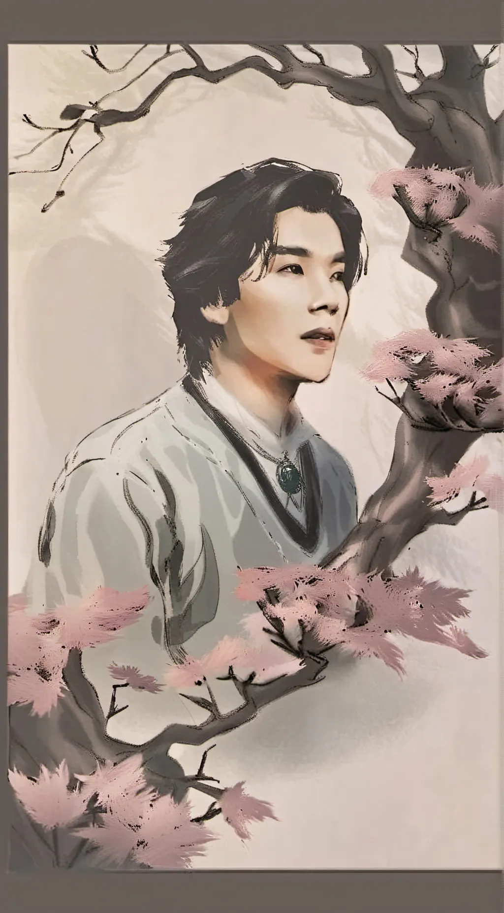 ai character: agust D  background