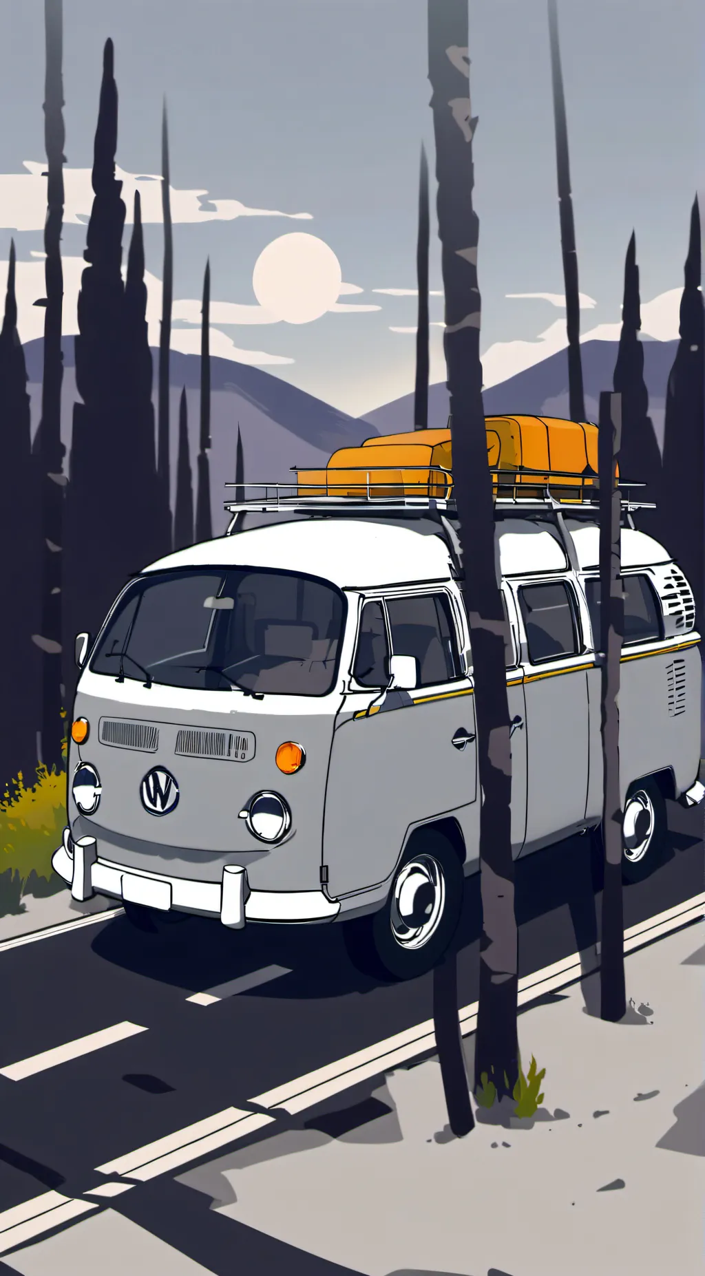 ai character: ROAD TRIP /W 141  background