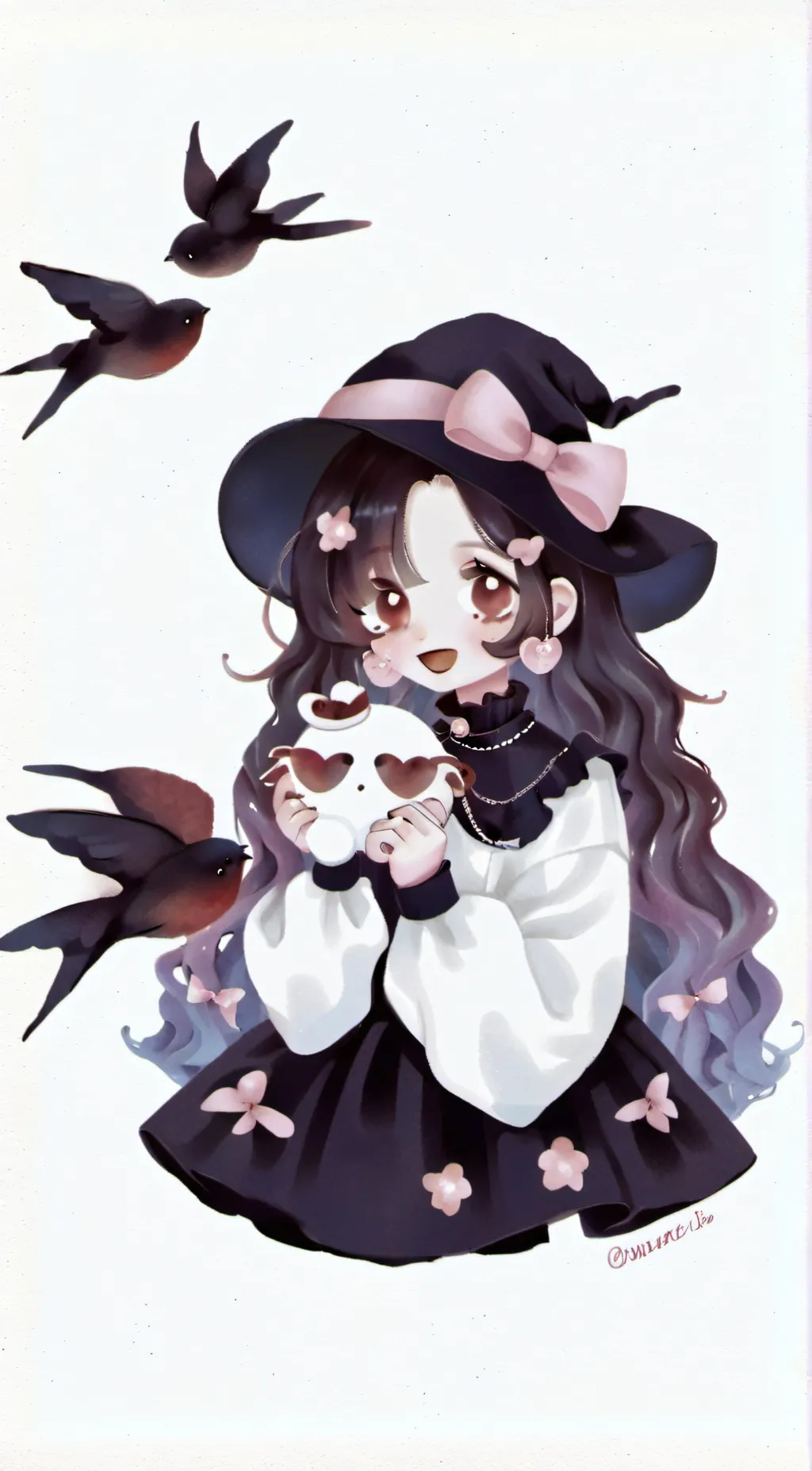 ai character: mereria bric/brik background