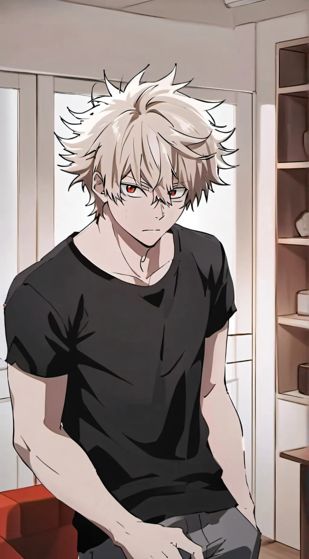 ai character: Katsuki Bakugo background