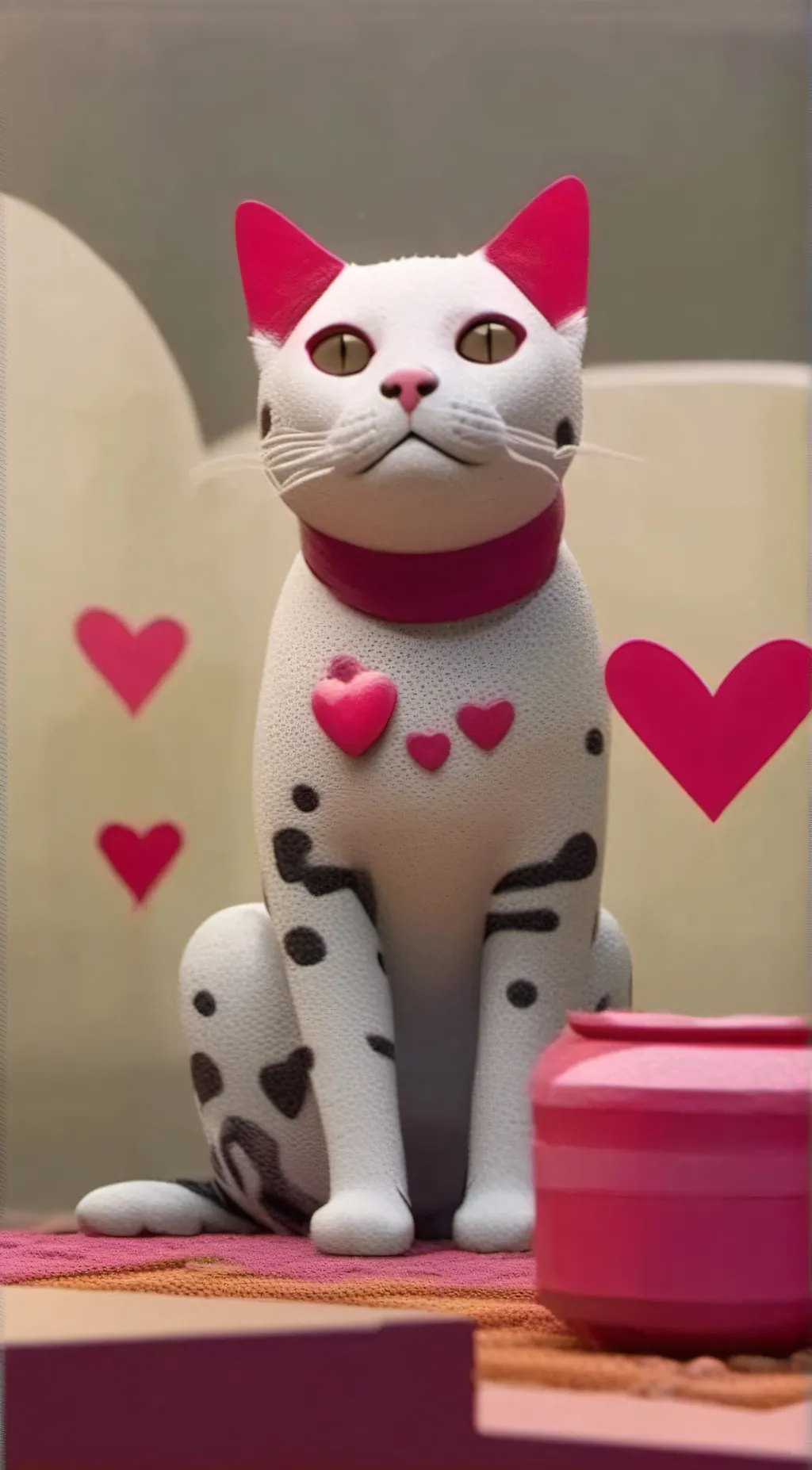 ai character: kc cat background