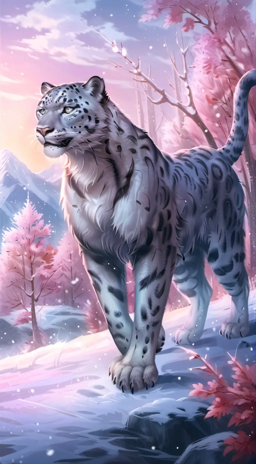 ai character: snowie background