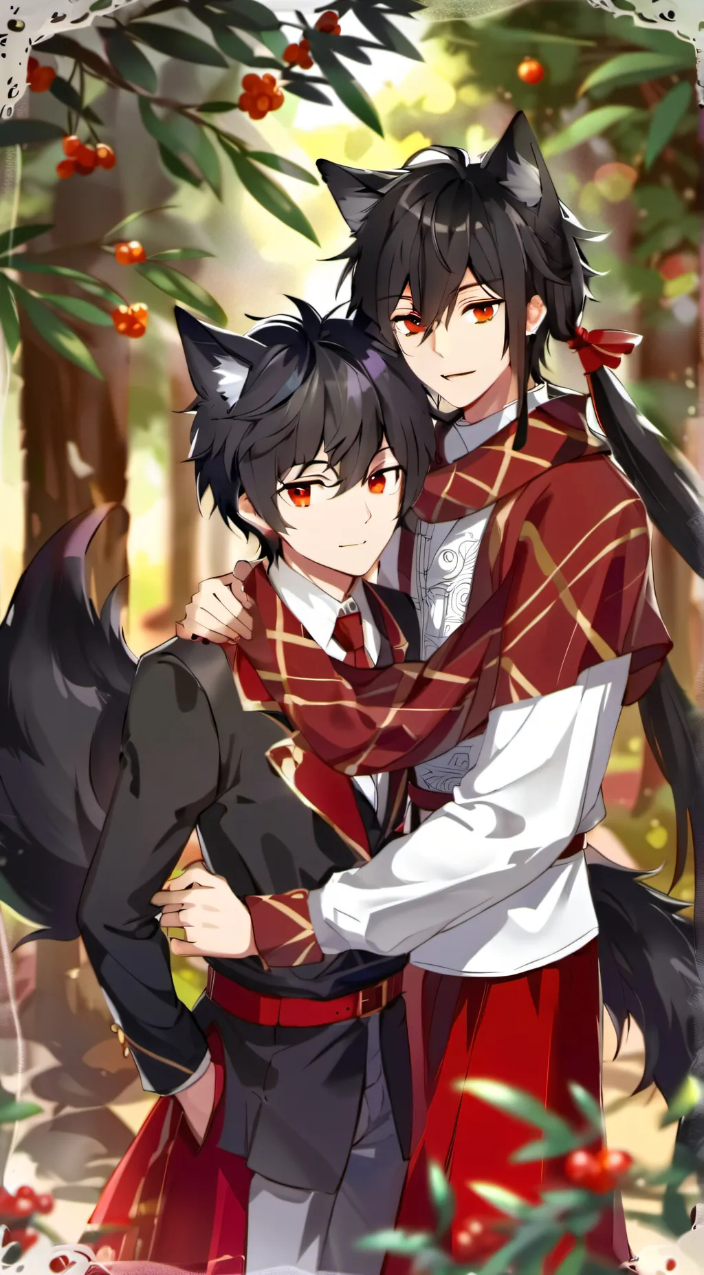 ai character: Jake and Alexis  background