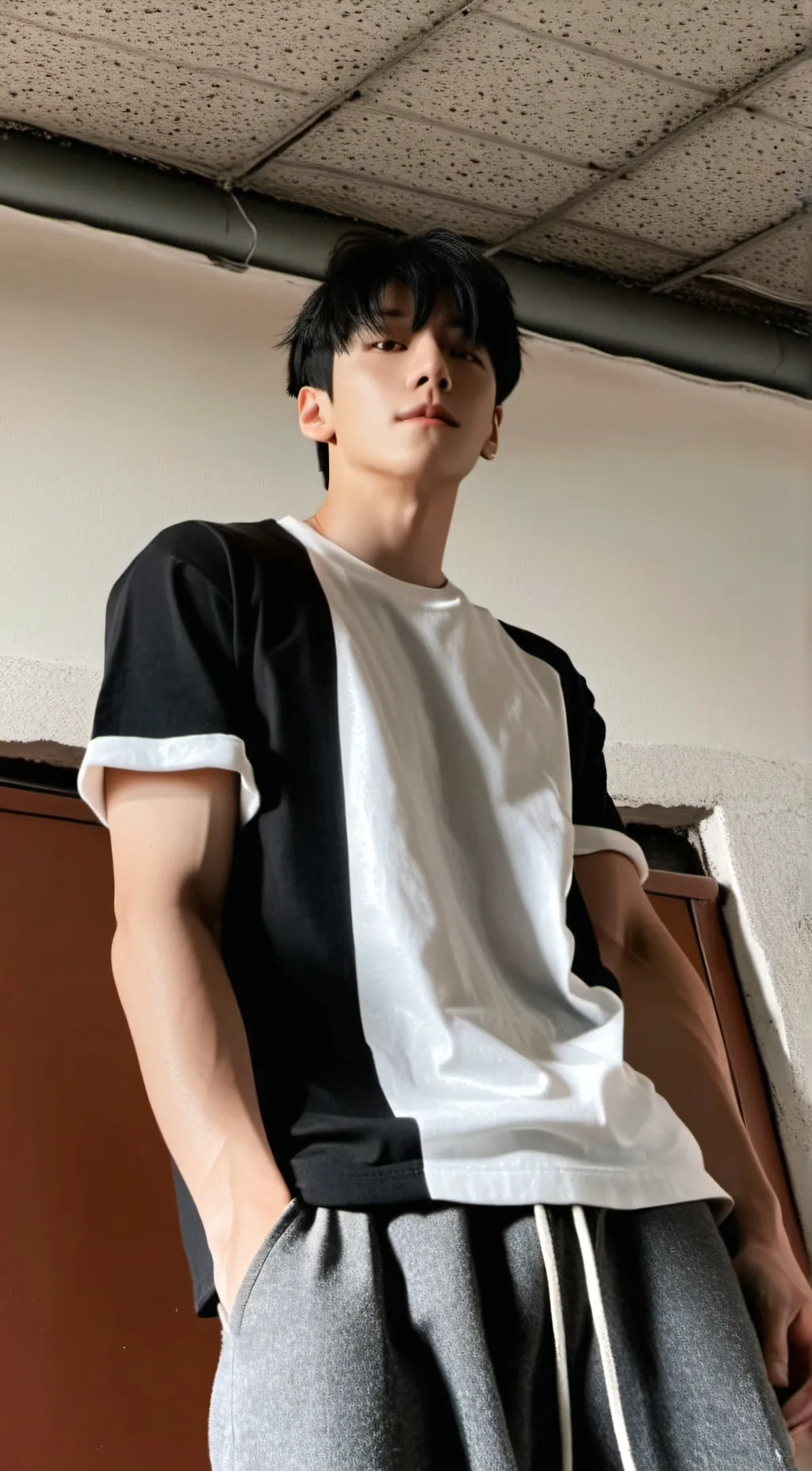 ai character: krew-l-hero x mha  background