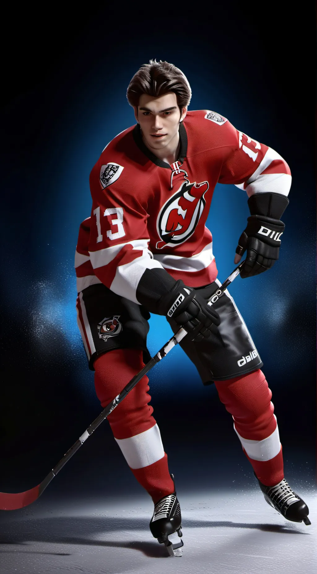 ai character: Nico Hischier background
