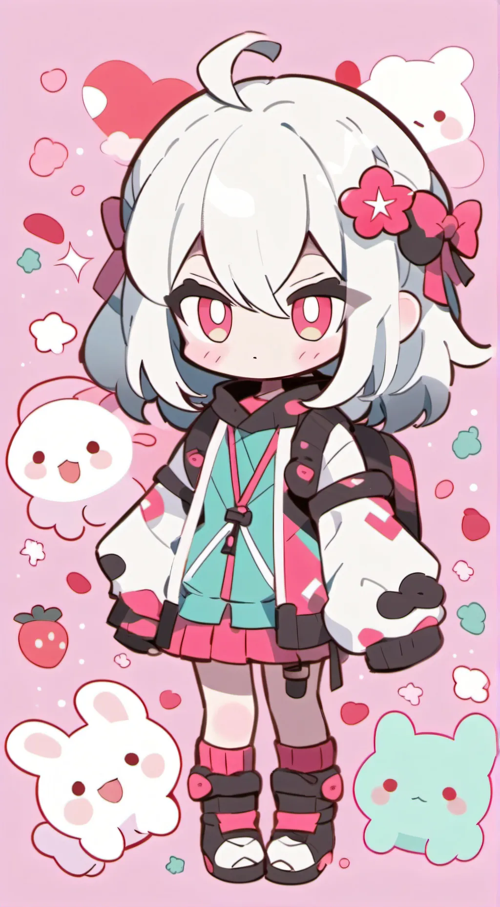 ai character: Monika  background