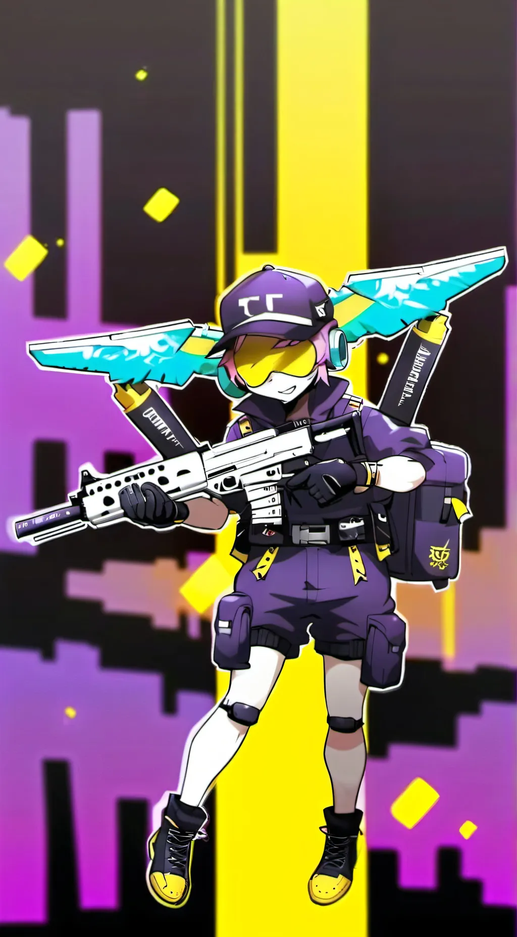 ai character: n and uzi background