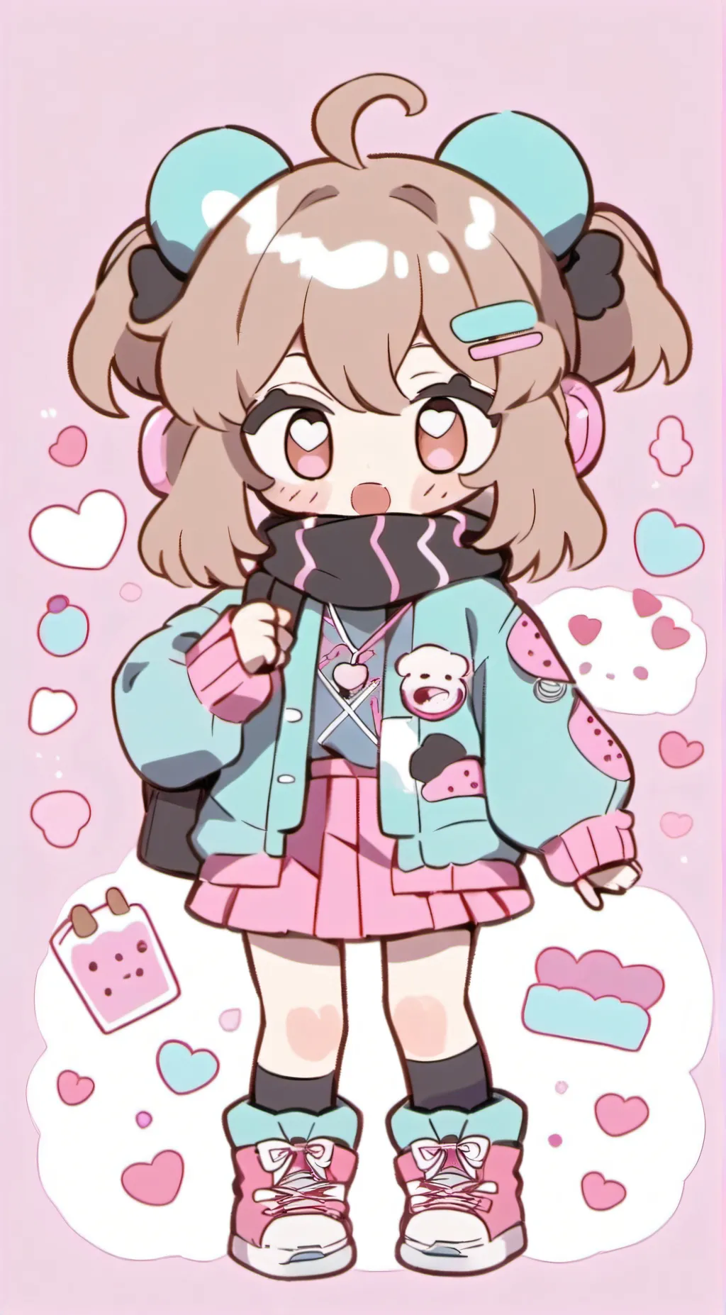 ai character: gacha freak  background