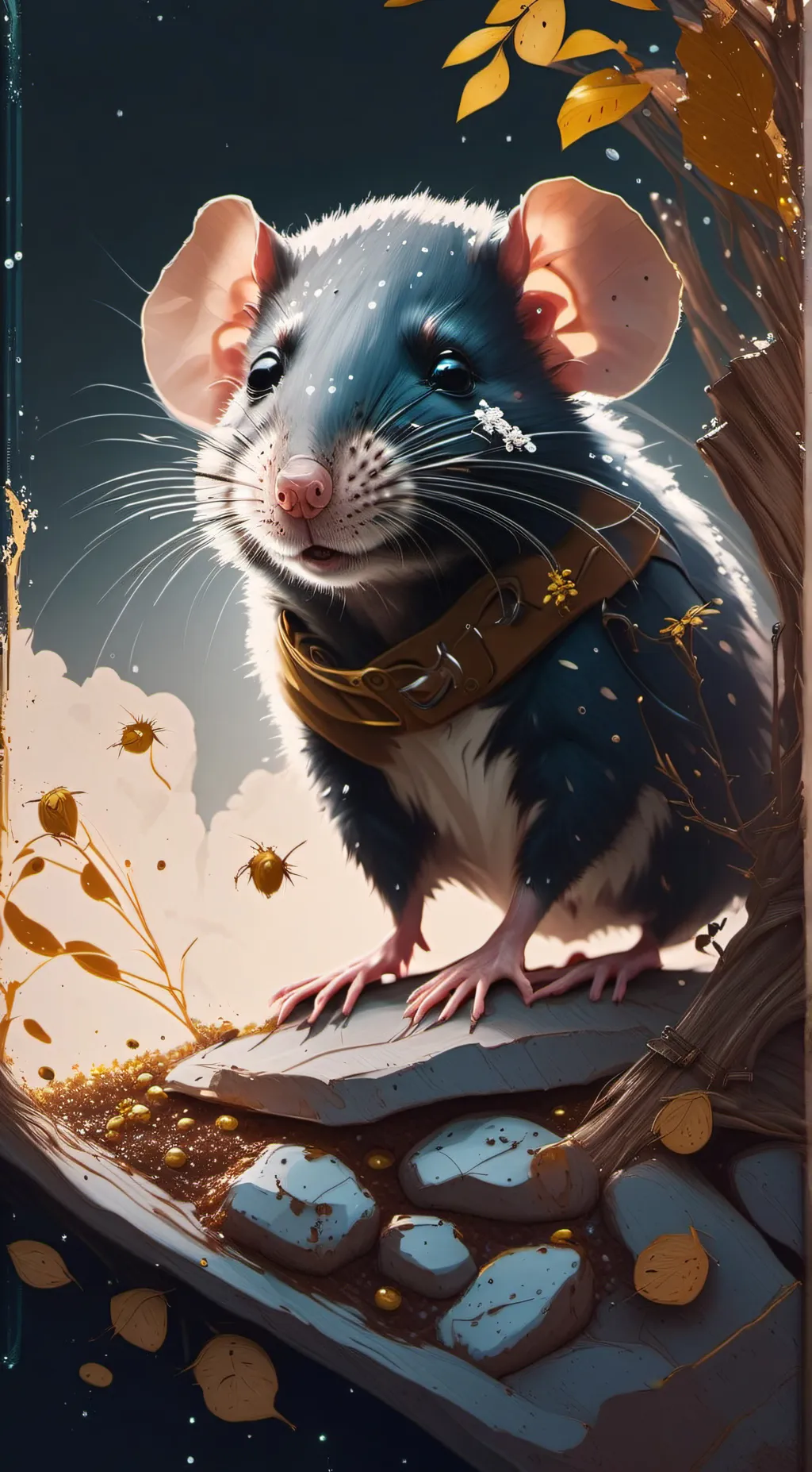 ai character: a lil rat background