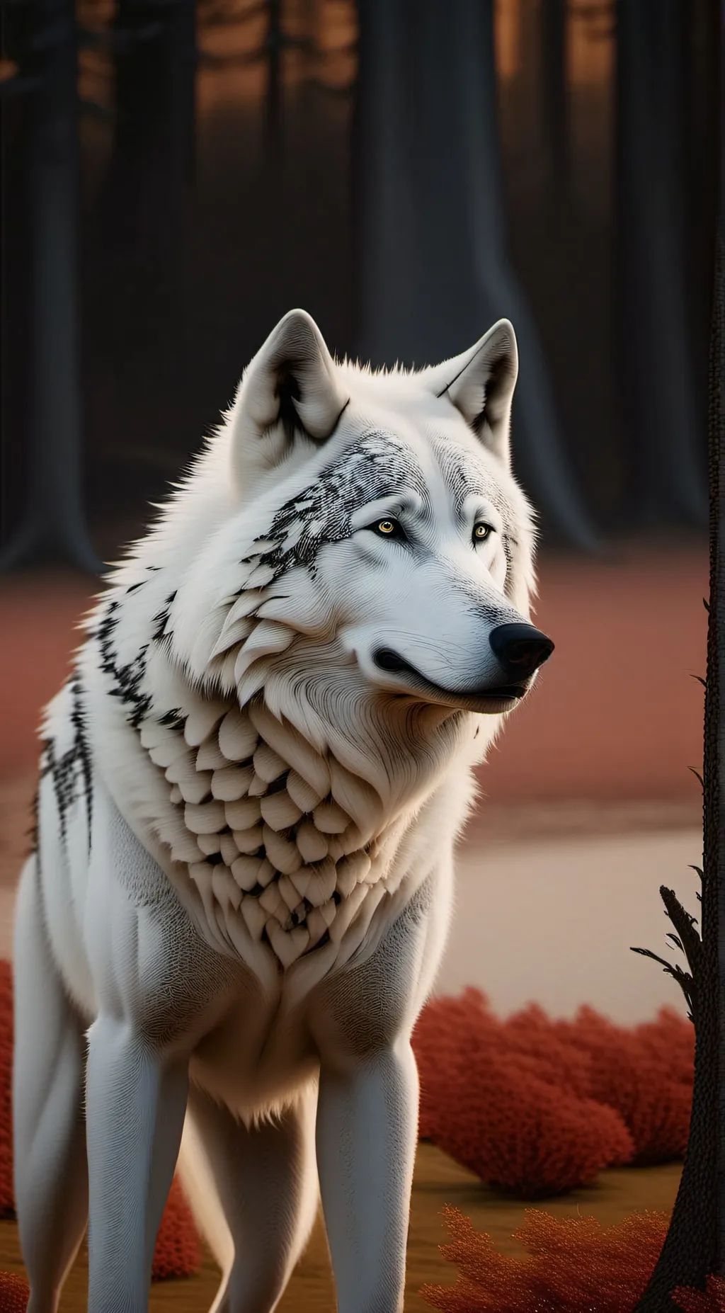 ai character: mother wolf background