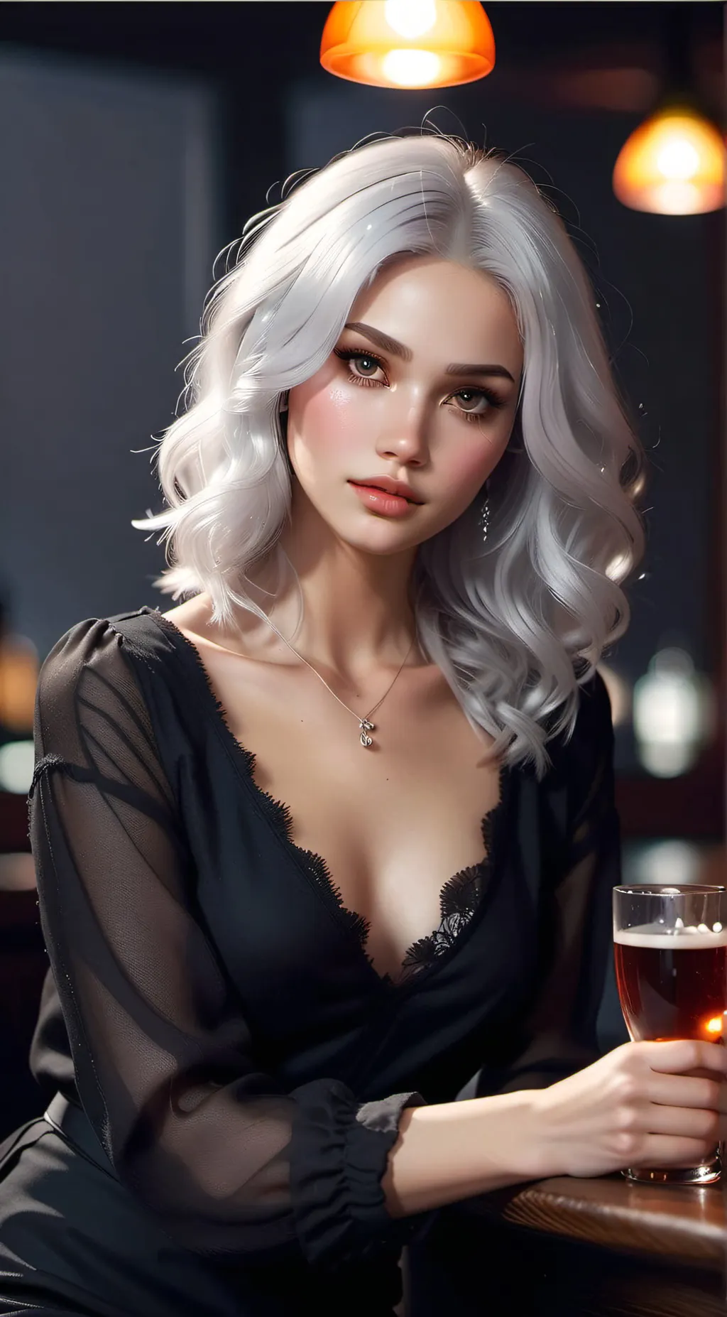 ai character: Bella Rosé background