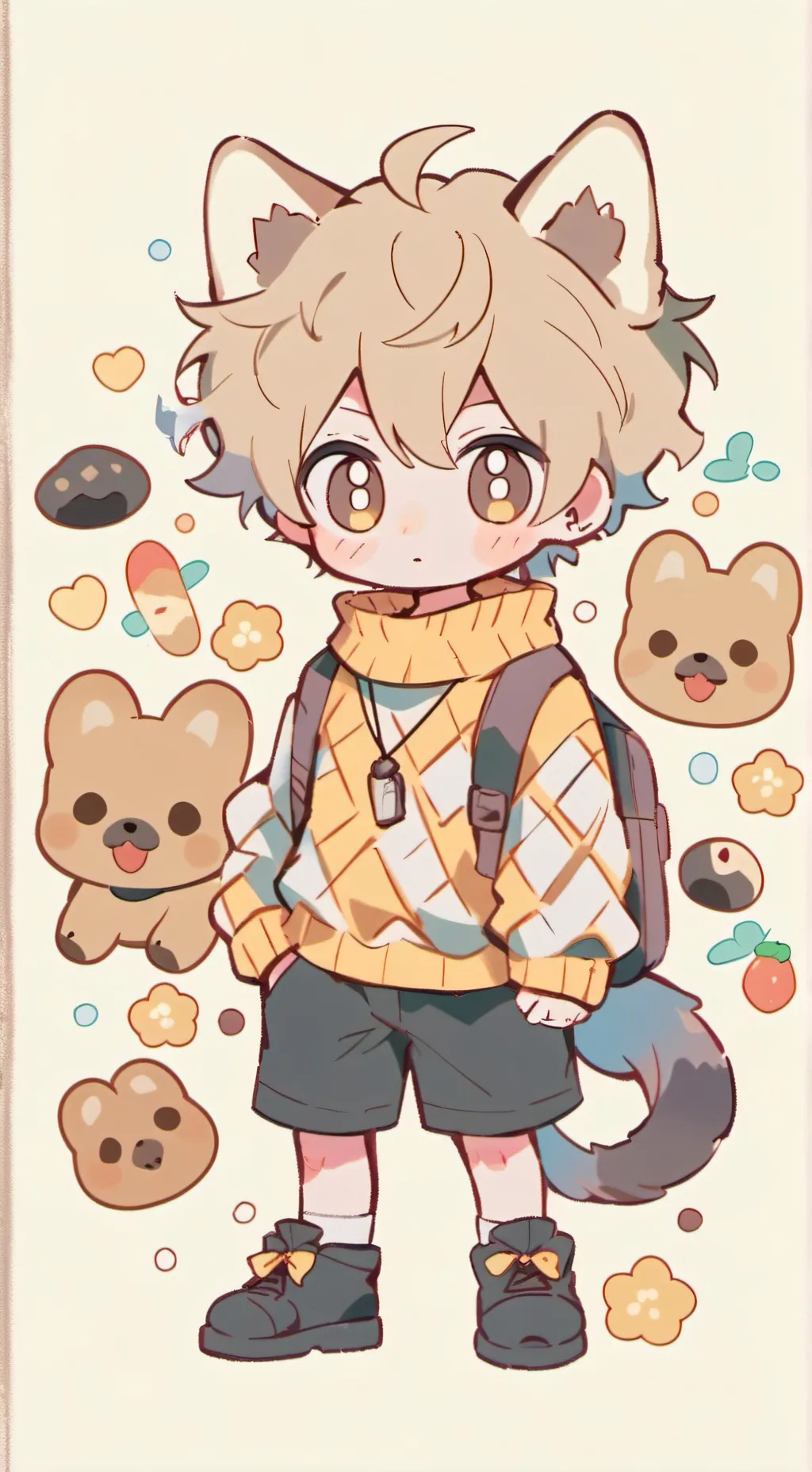 ai character: rokku inu  background