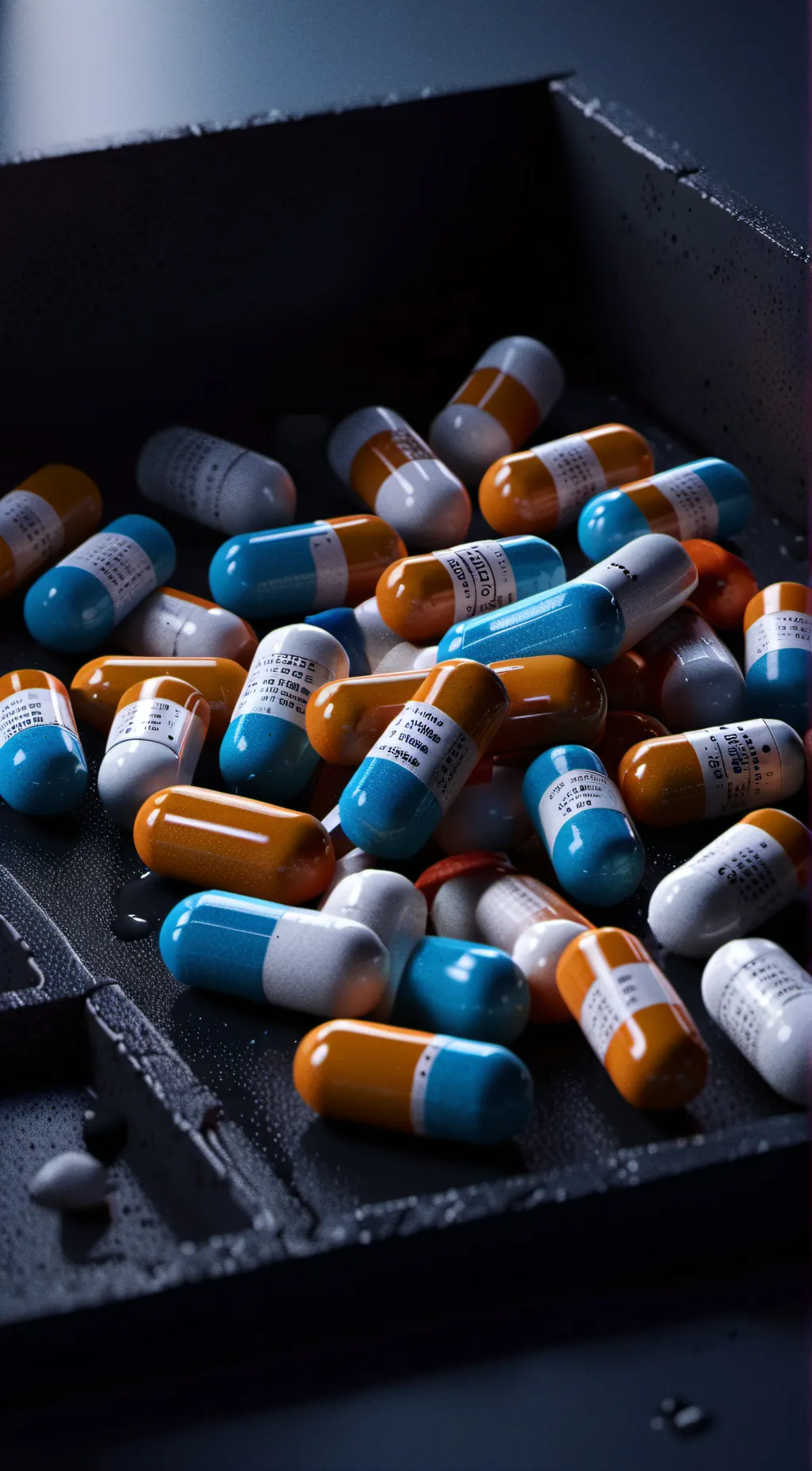 ai character: Happy pills background