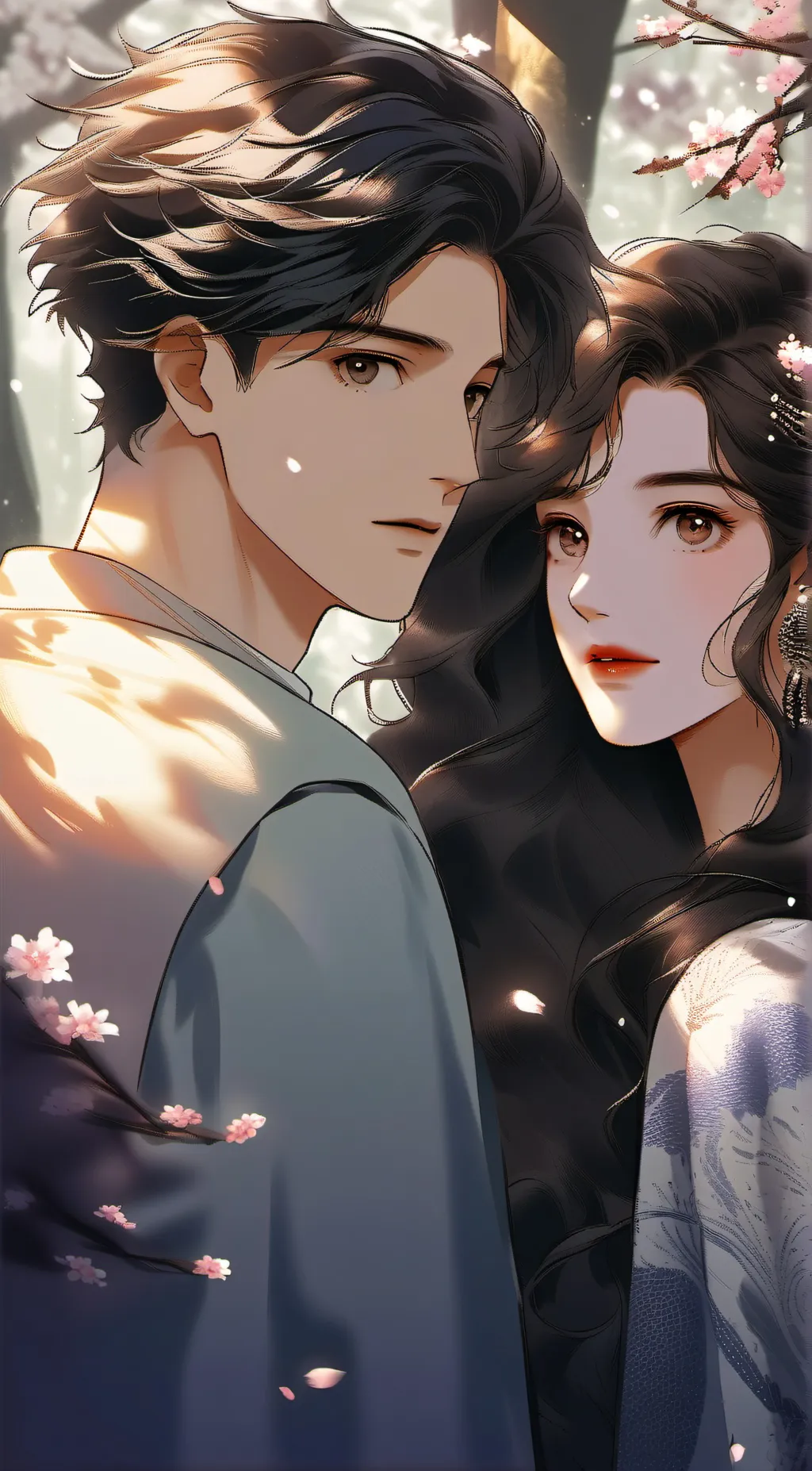 ai character: Harper and Noah background