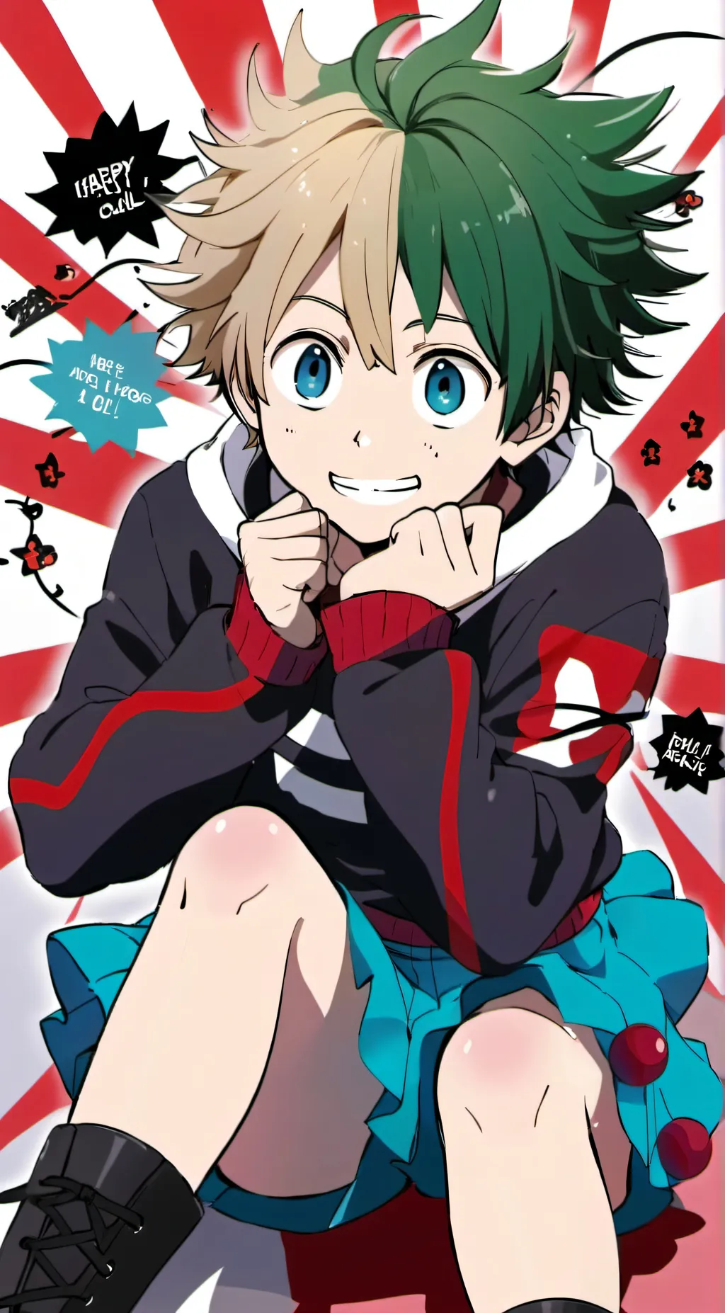 ai character: New to mha  background