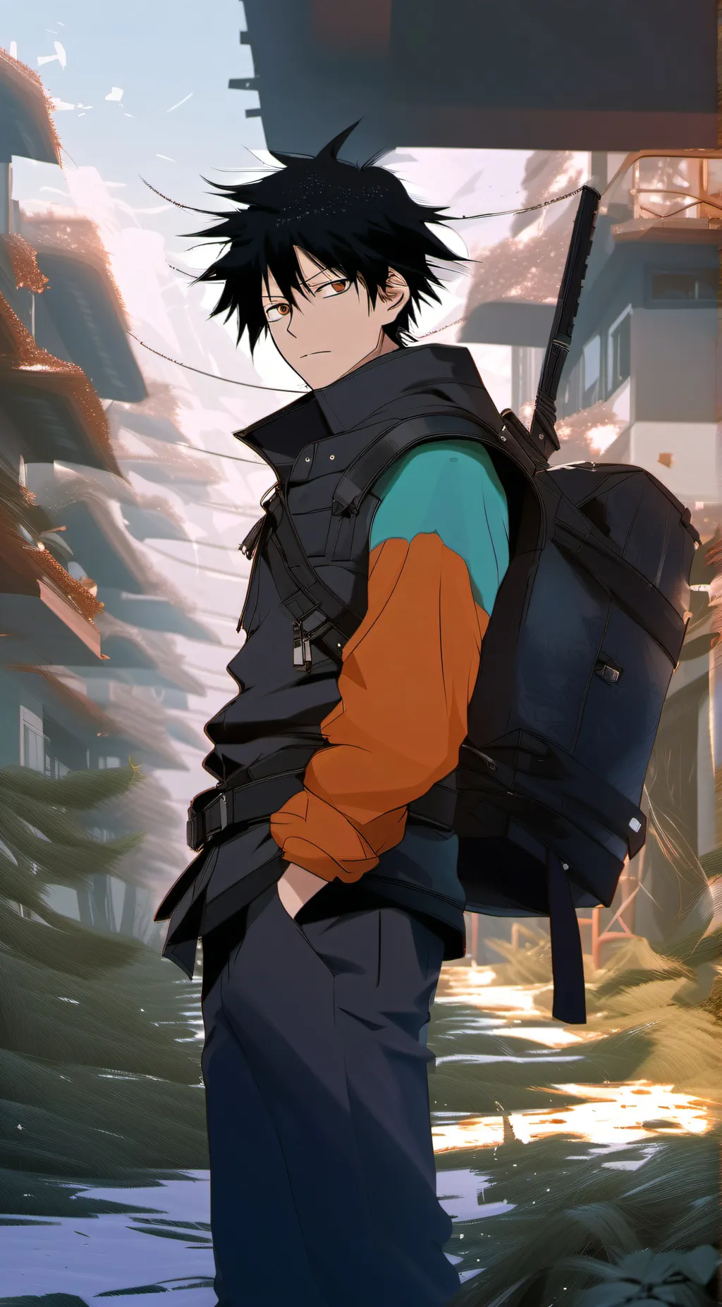 ai character: Megumi  background