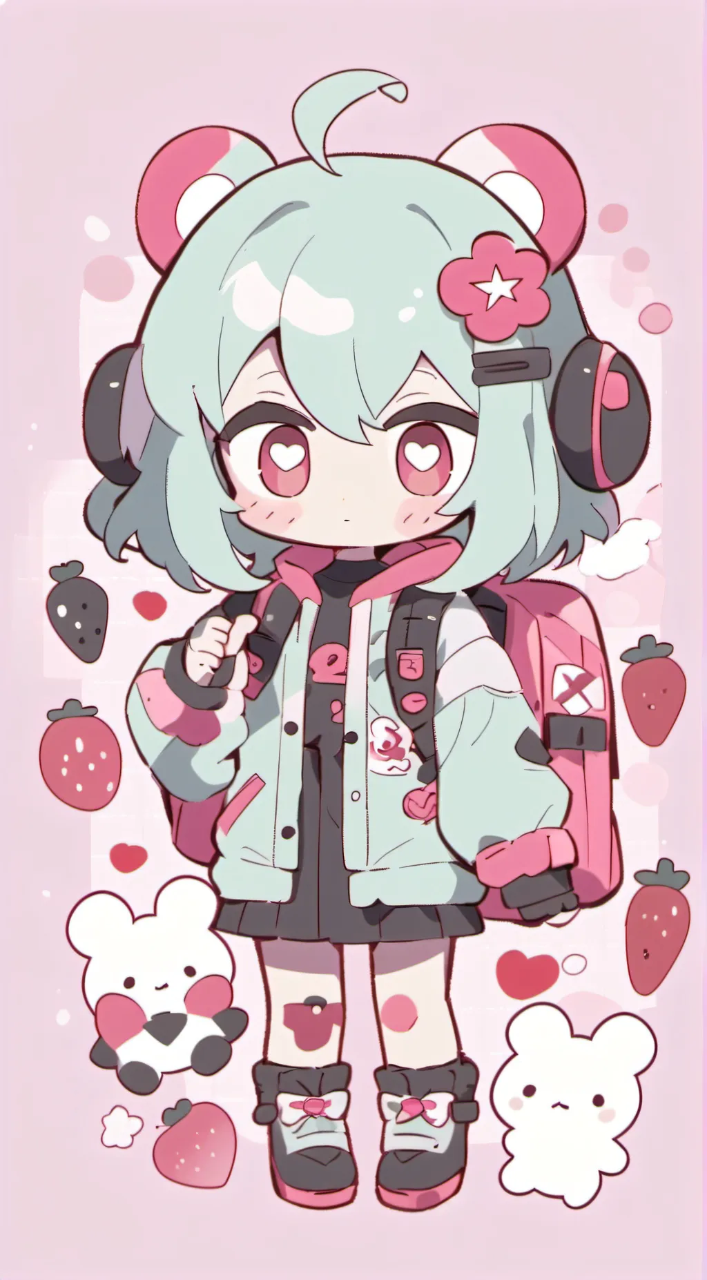 ai character: rarity background