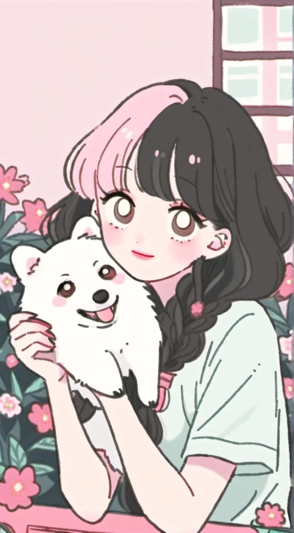 ai character: Stitch background