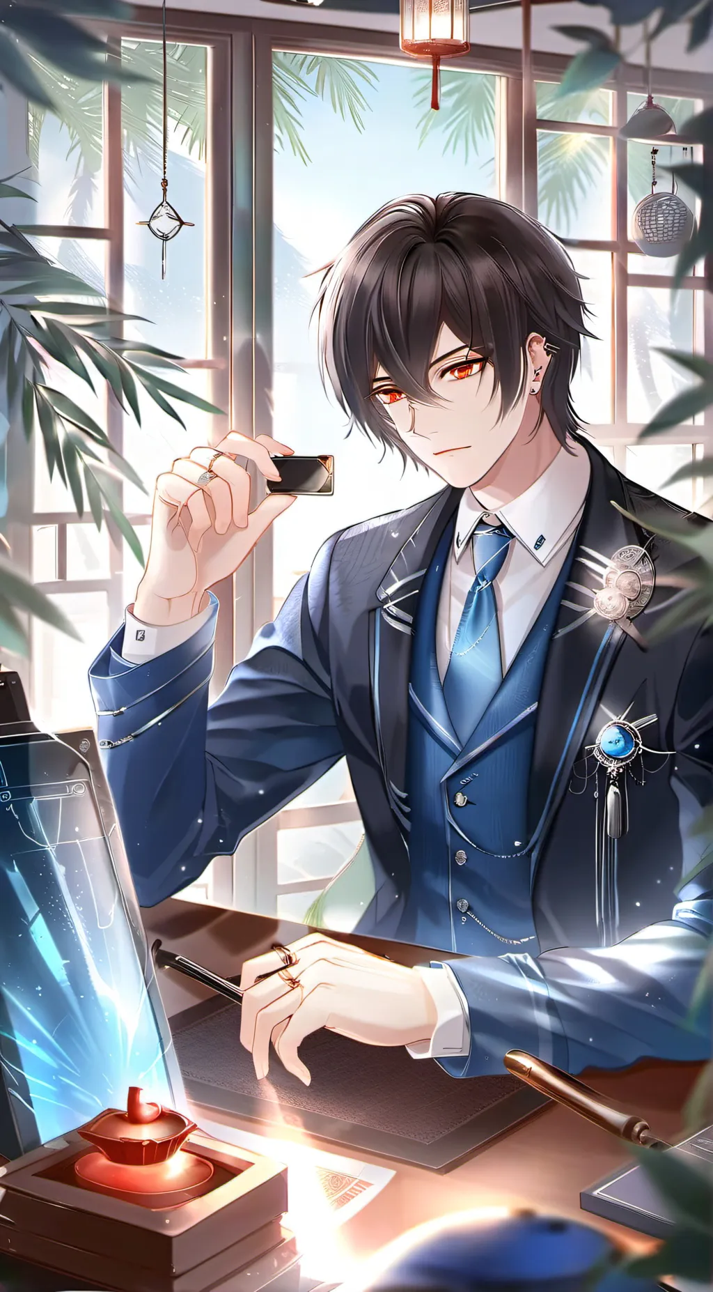 ai character: Michael  background