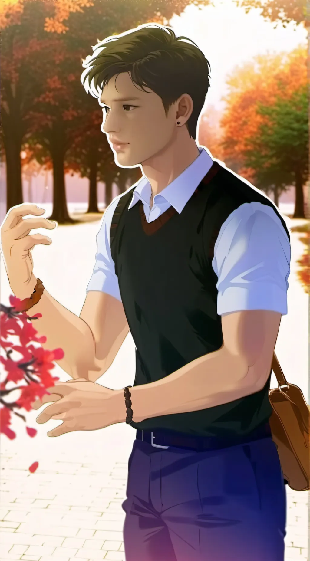 ai character: Allen marianno  background