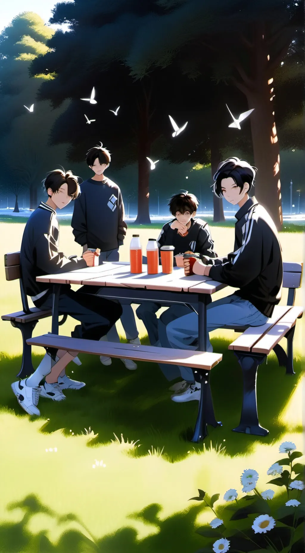 ai character: boys for roommate background