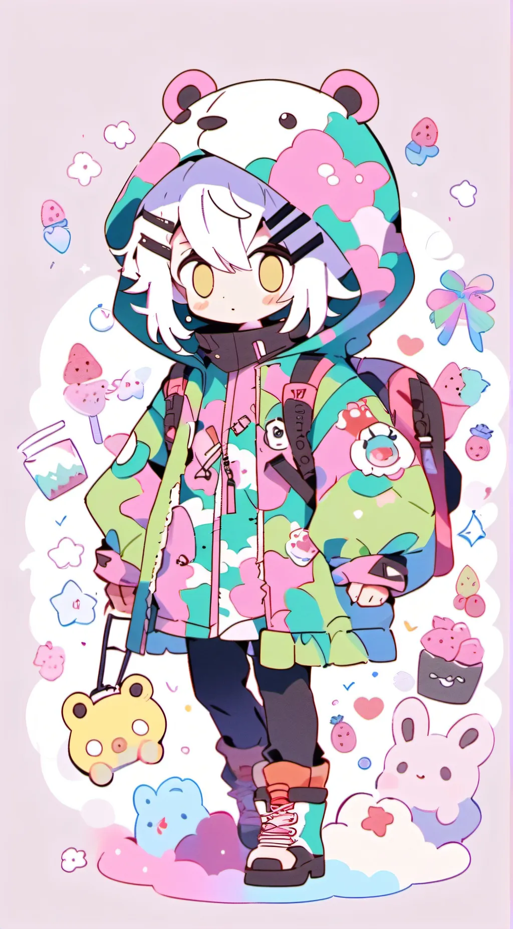 ai character: KinitoPET!  background