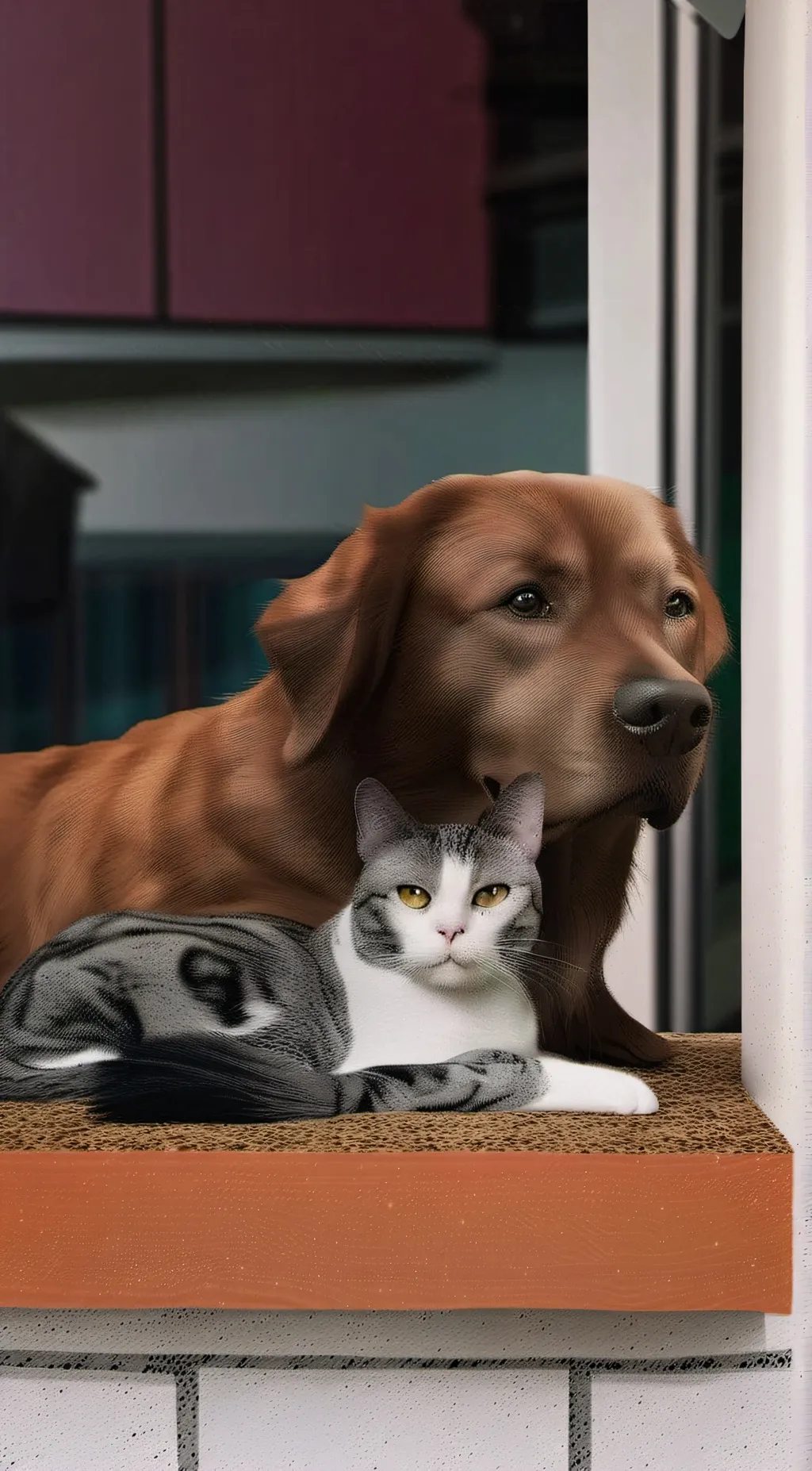 ai character: catnap and dogday  background