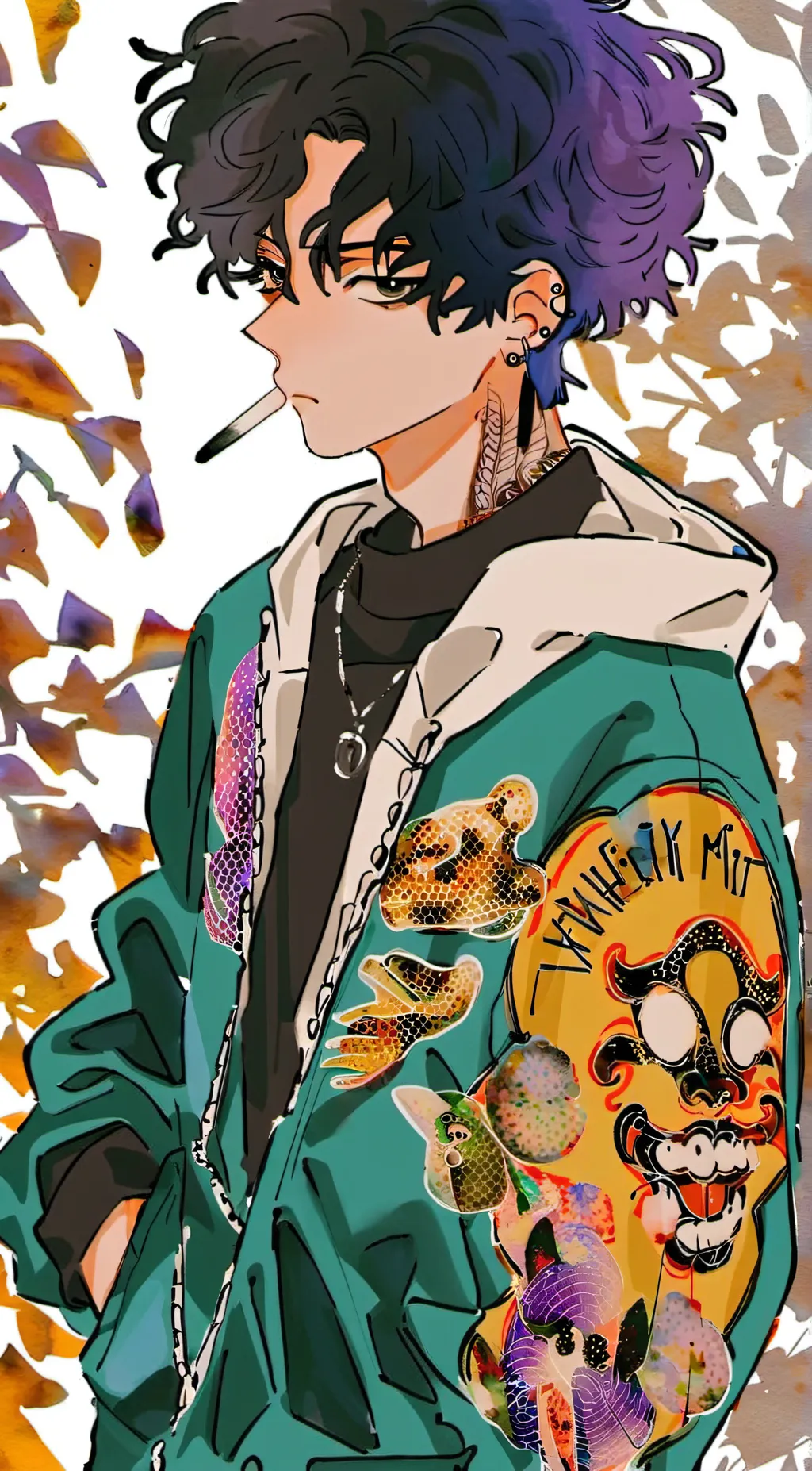 ai character: Nova (FNF) background