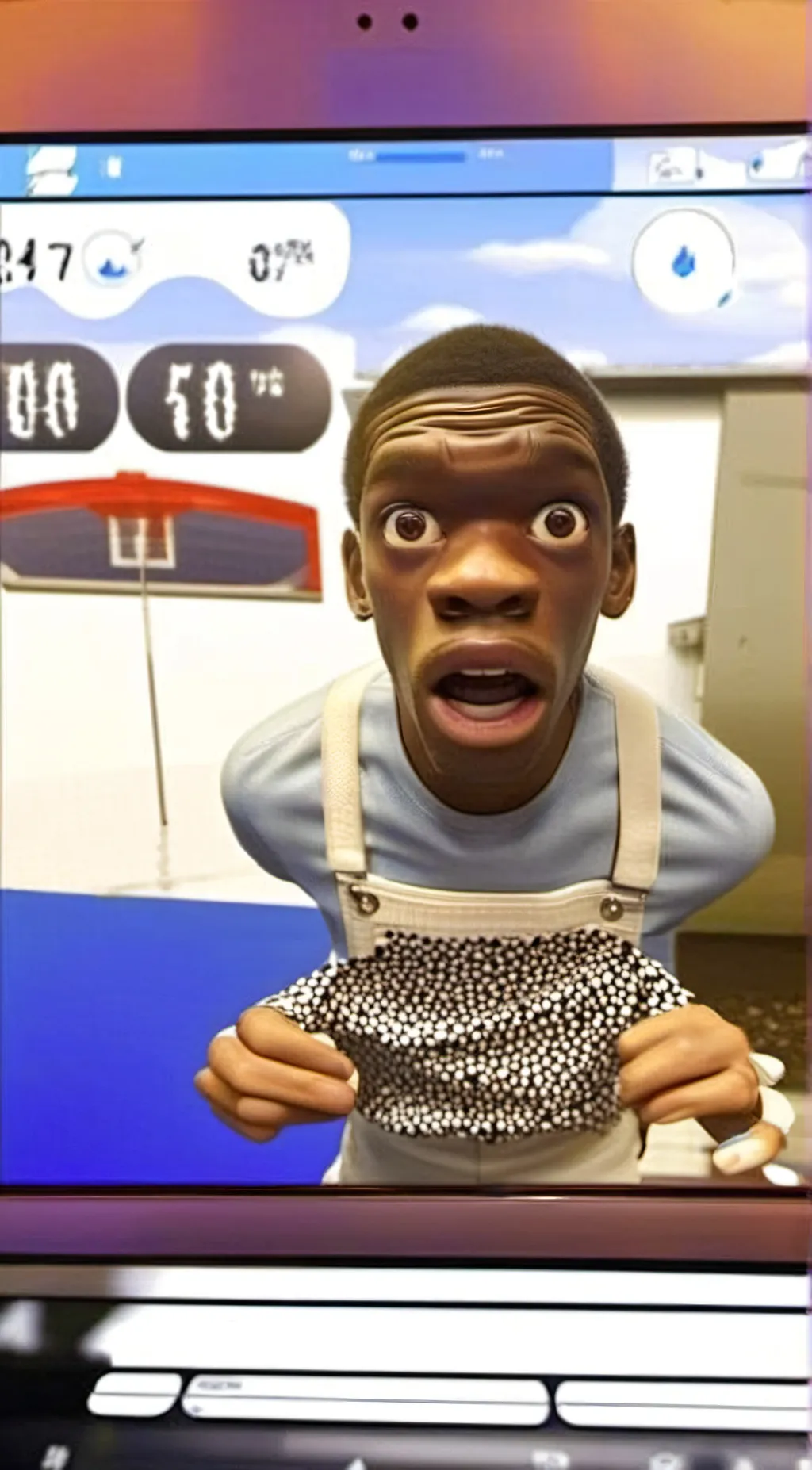 ai character: MEME background