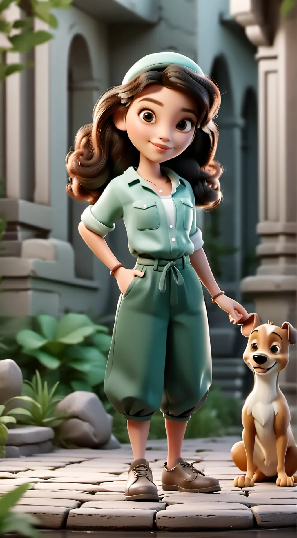 ai character: BROOKLYNN background