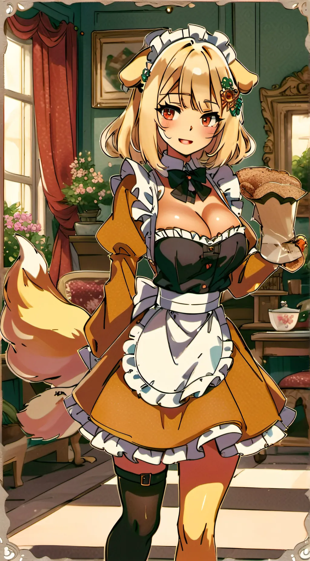 ai character: Lora  background