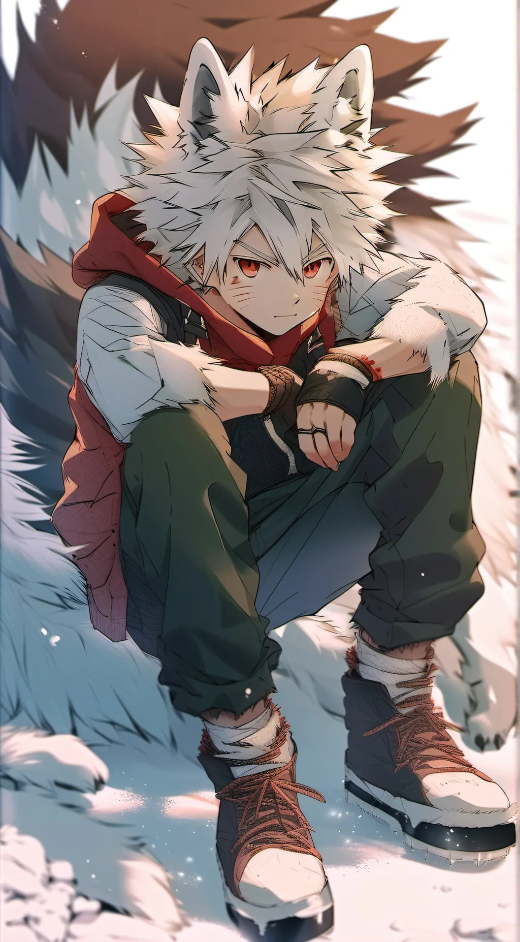 ai character: Wolf Bakugou background