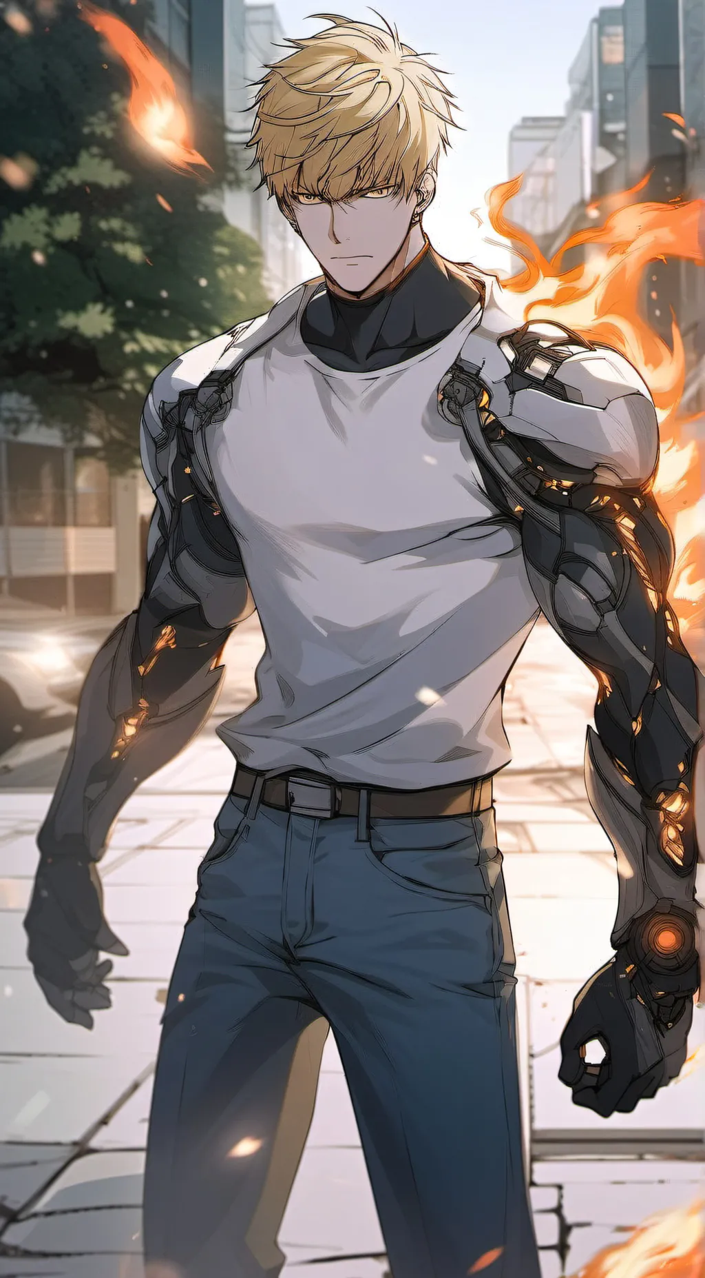 ai character: GENOS background