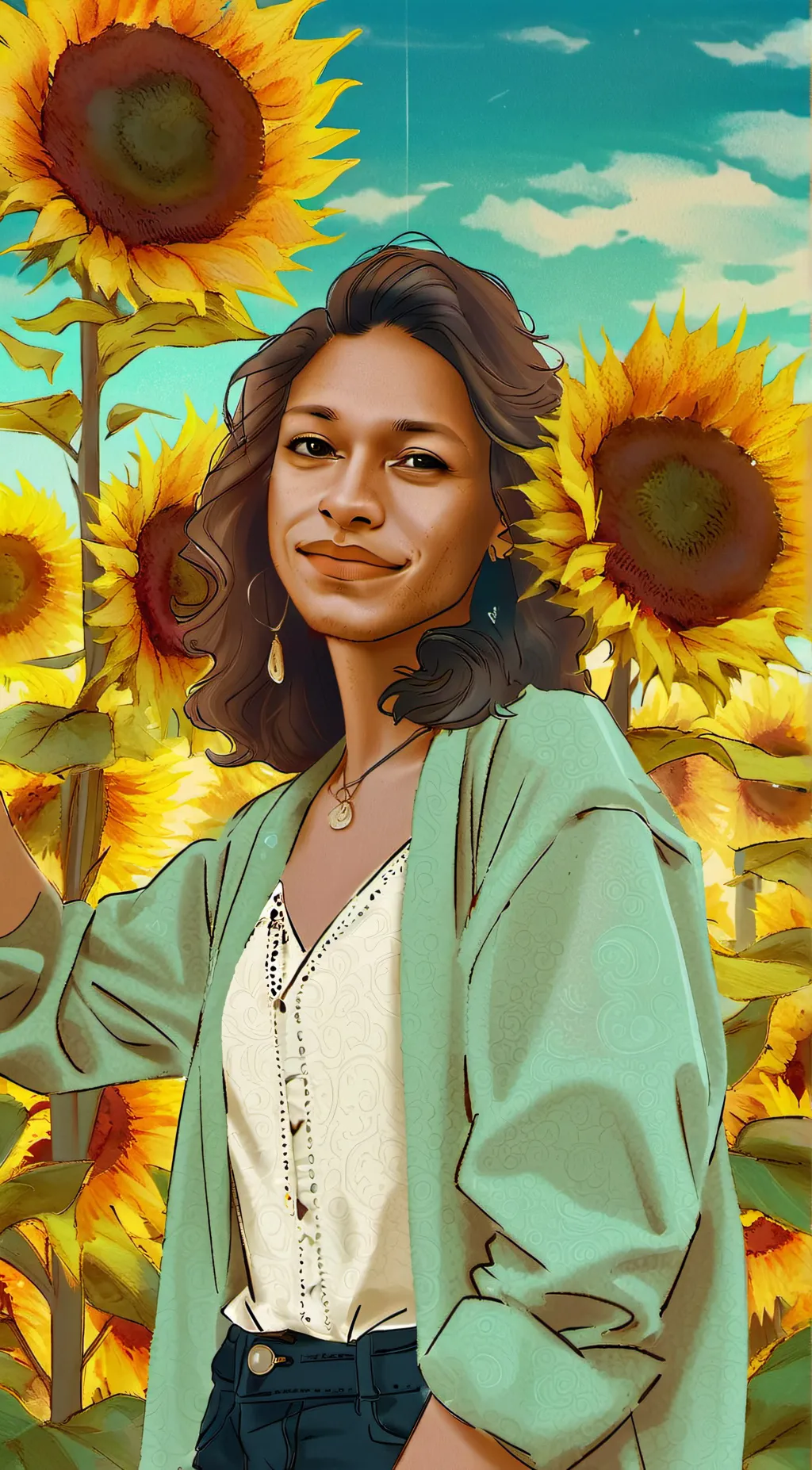 ai character: Lily background