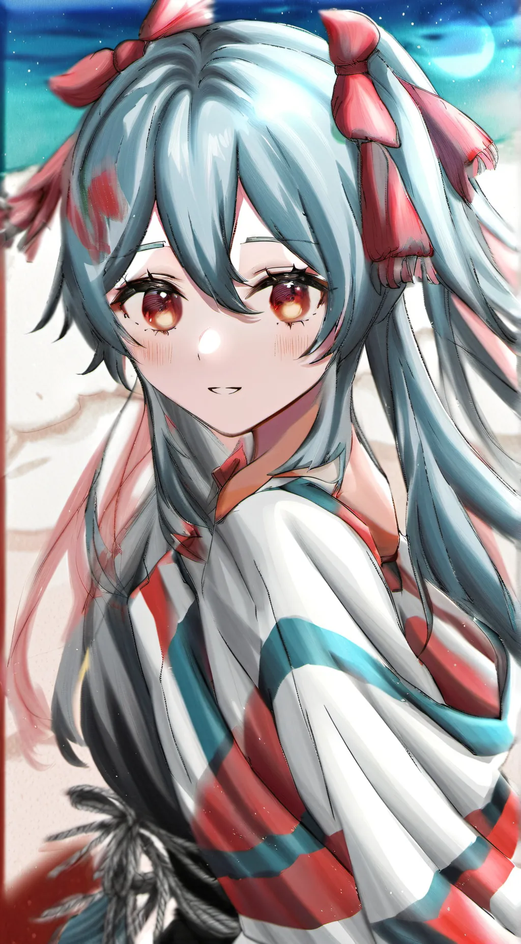 ai character: Hatsune Miku  background