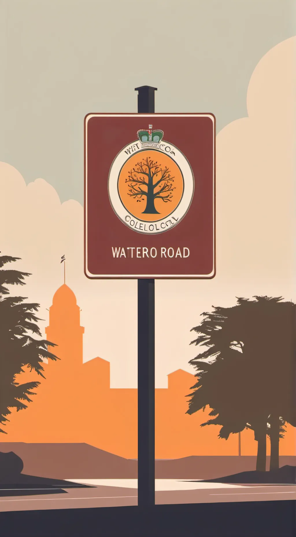 ai character: Waterloo road background