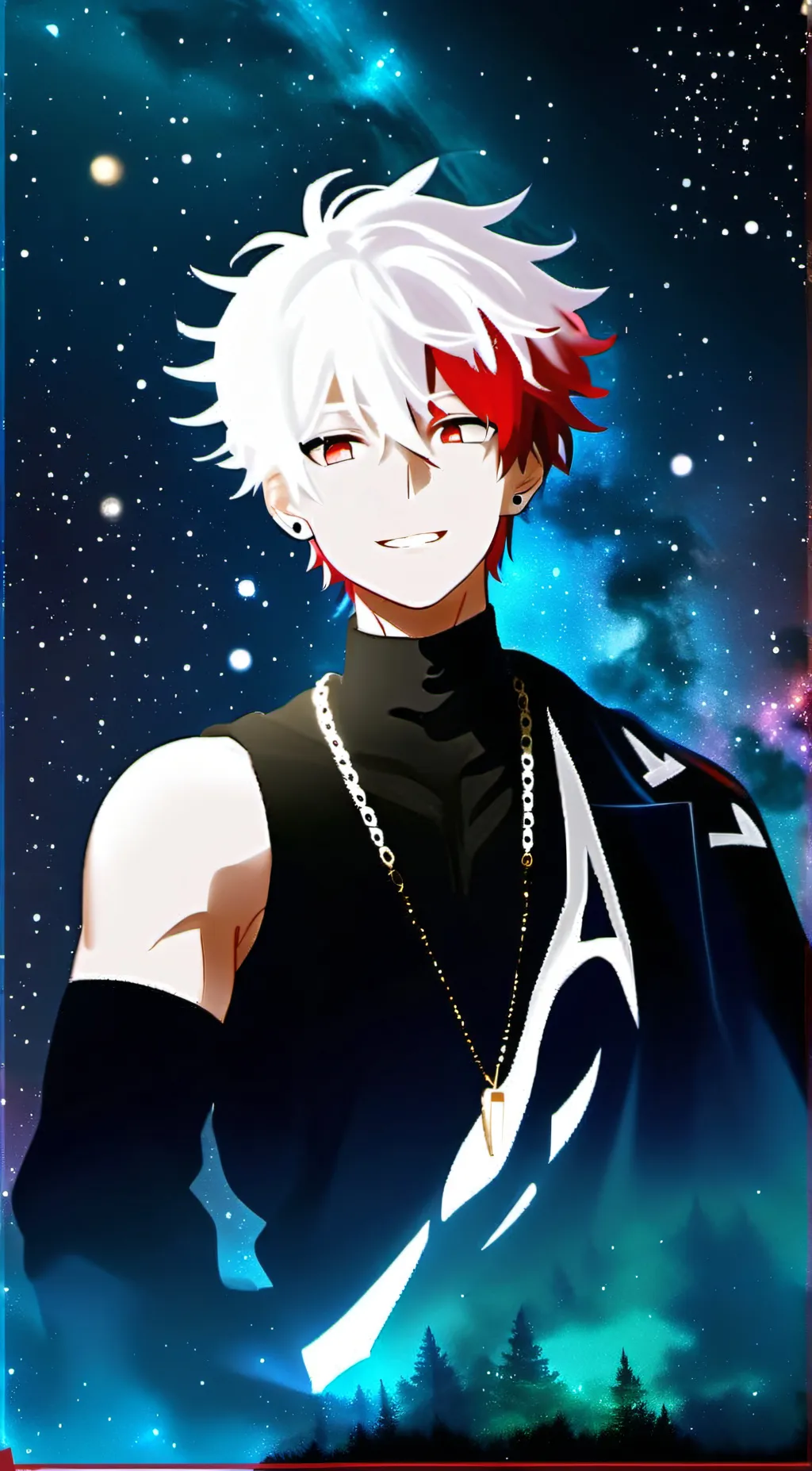 ai character: Shoto Todoroki background