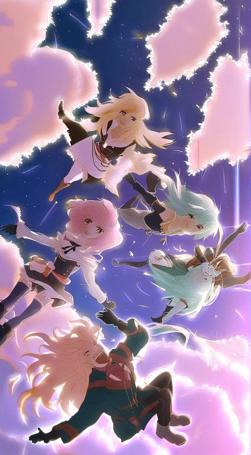 ai character: Mha Girs sleepover background