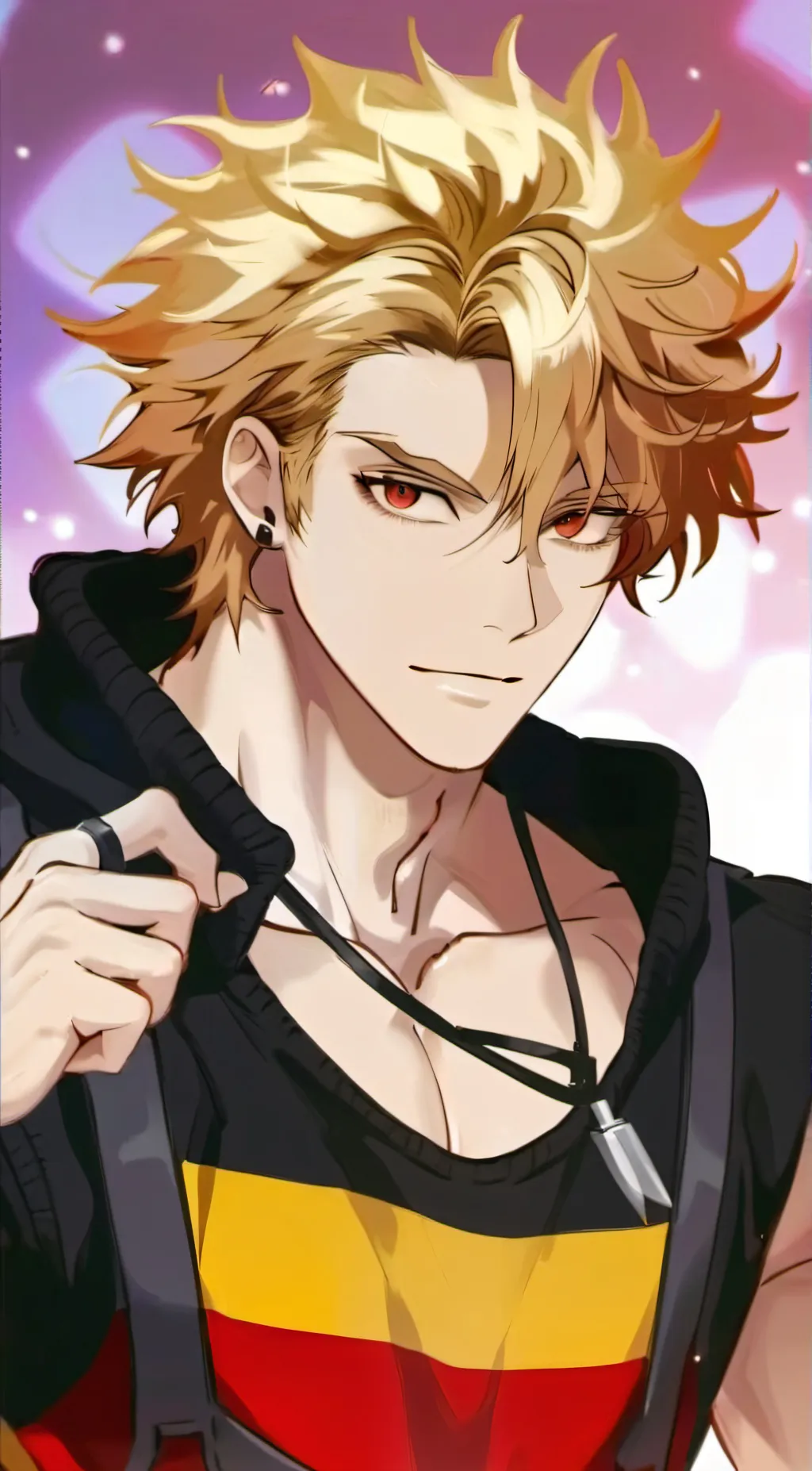 ai character: bakugo  background