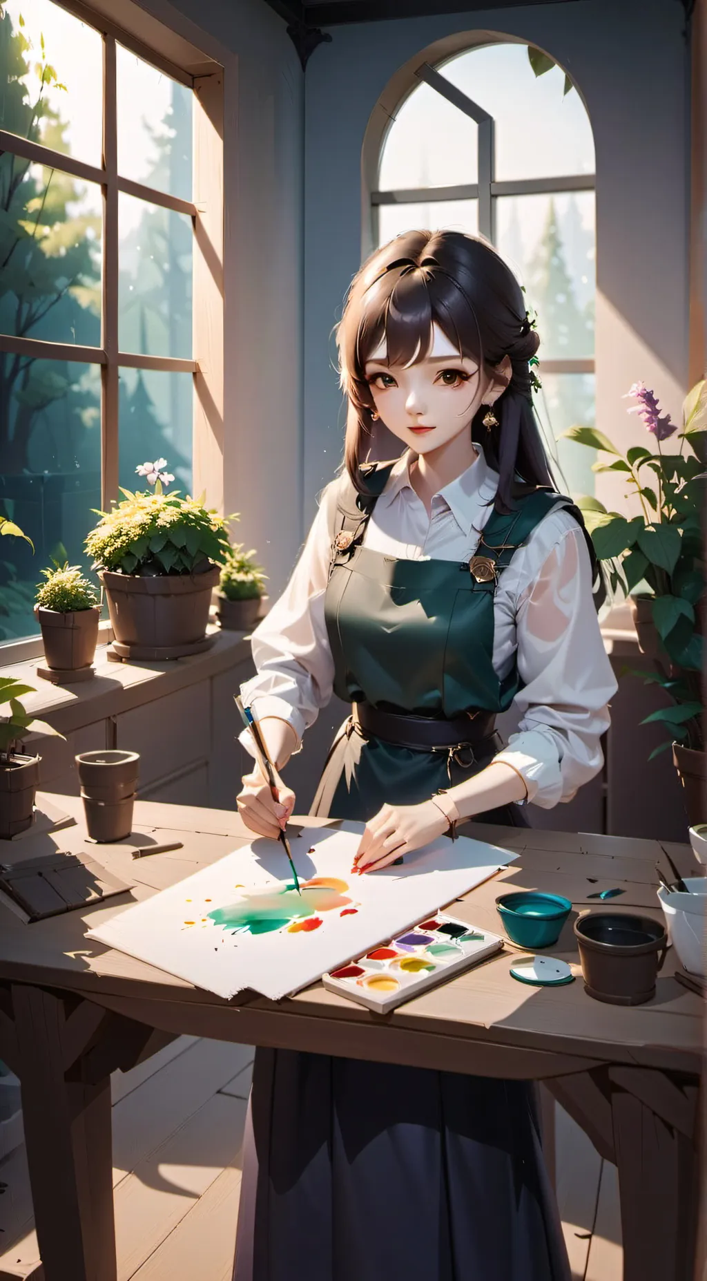 ai character: Nicole background