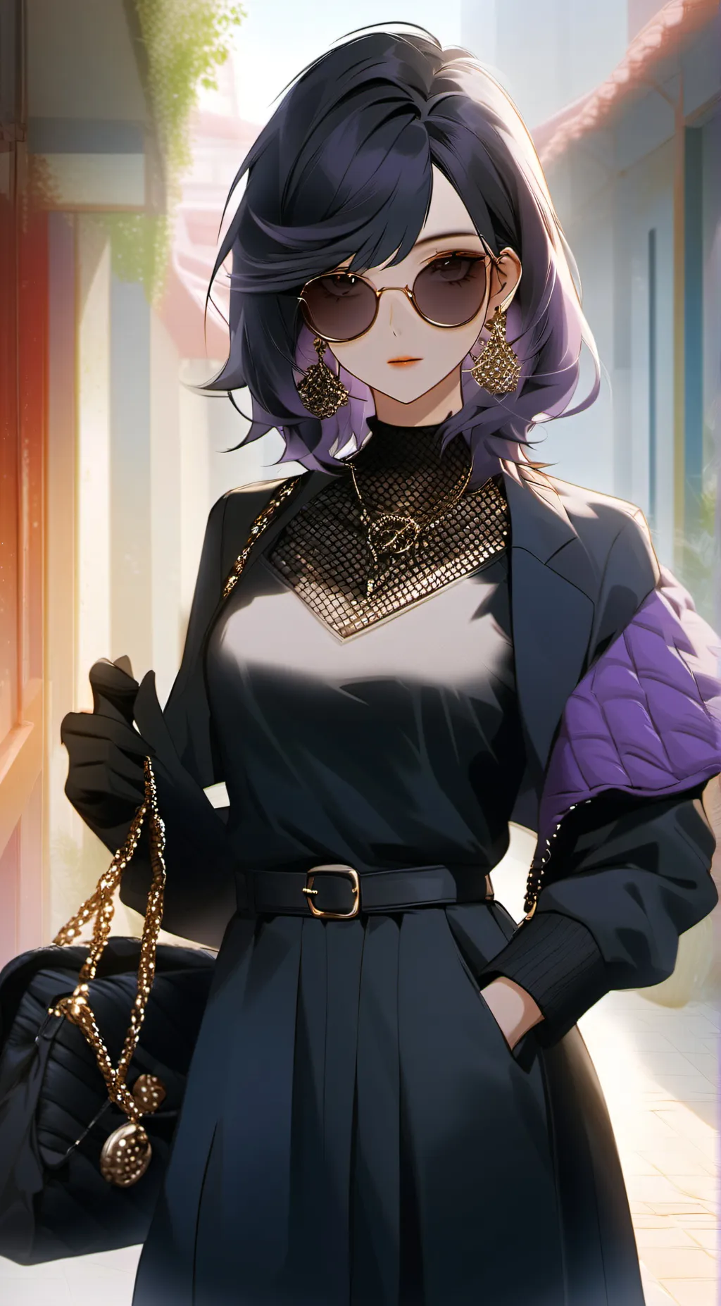 ai character: Amelia mha + fnaf background