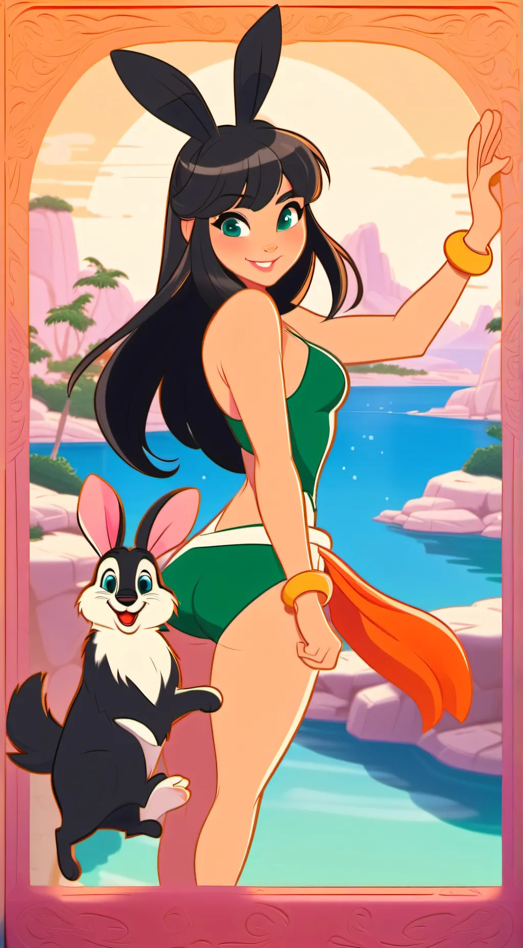 ai character: Luna background