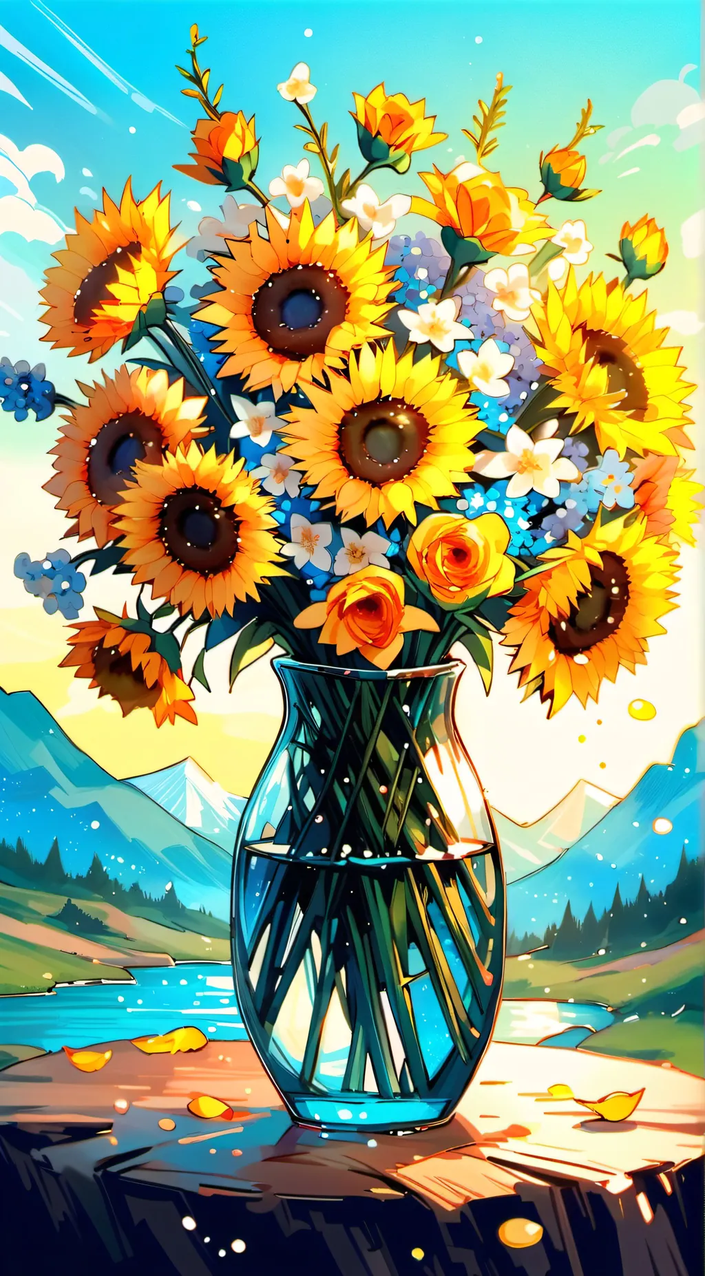 ai character: frowning critters  background