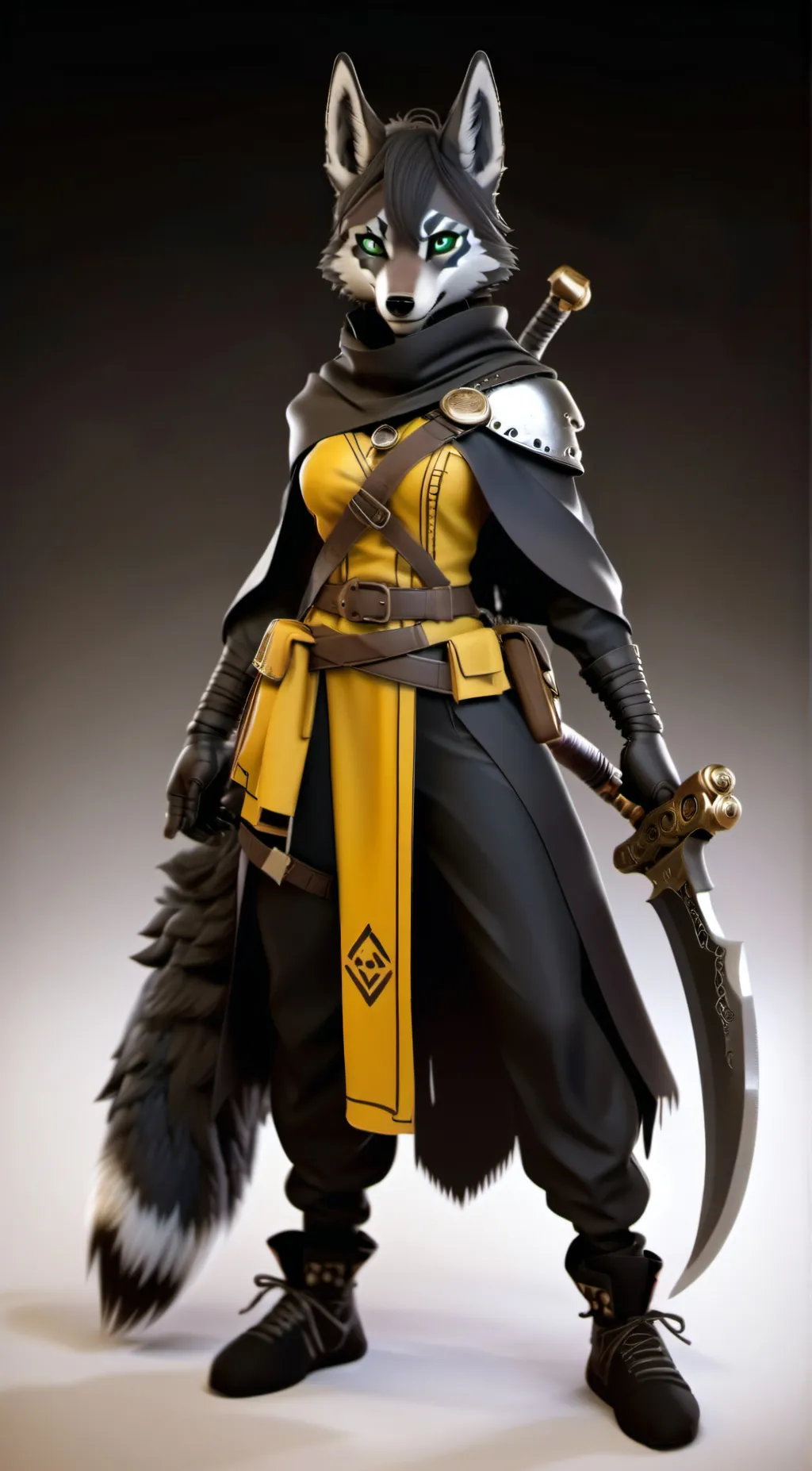 ai character: yee naaldlooshii background