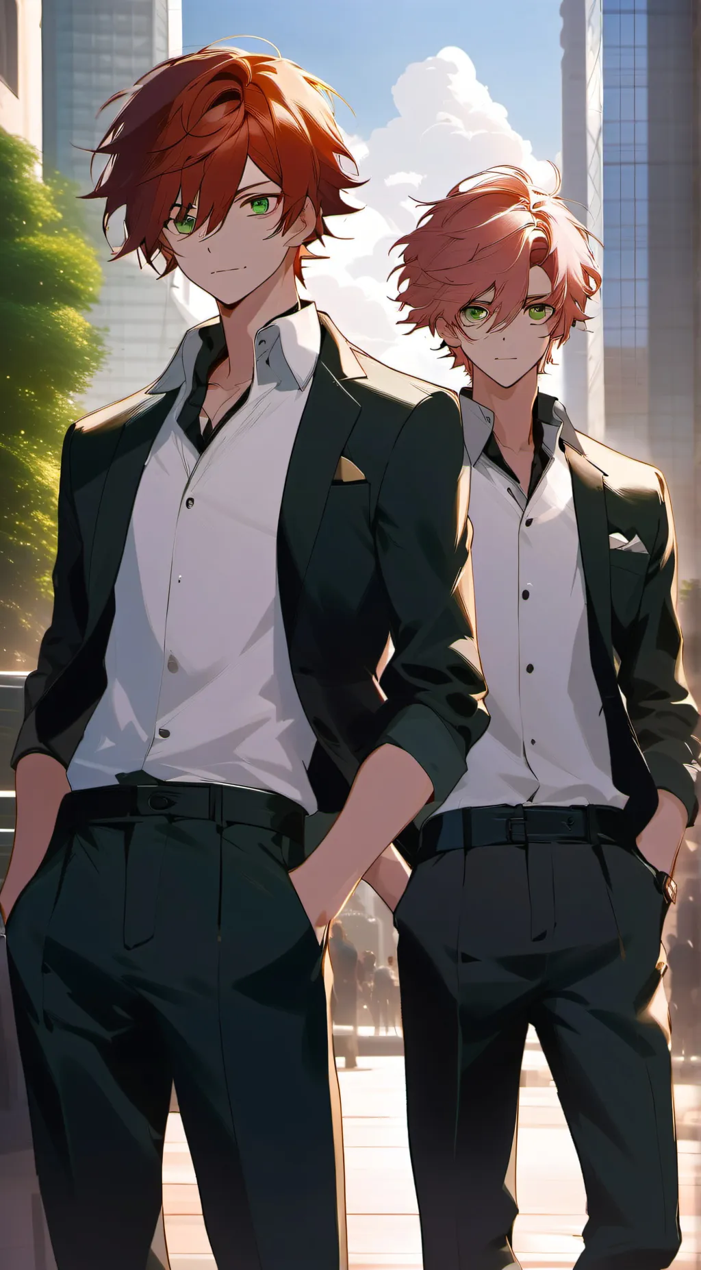 ai character: 𝚏𝚛𝚎𝚍 𝚊𝚗𝚍 𝙶𝚎𝚘𝚛𝚐𝚎 background